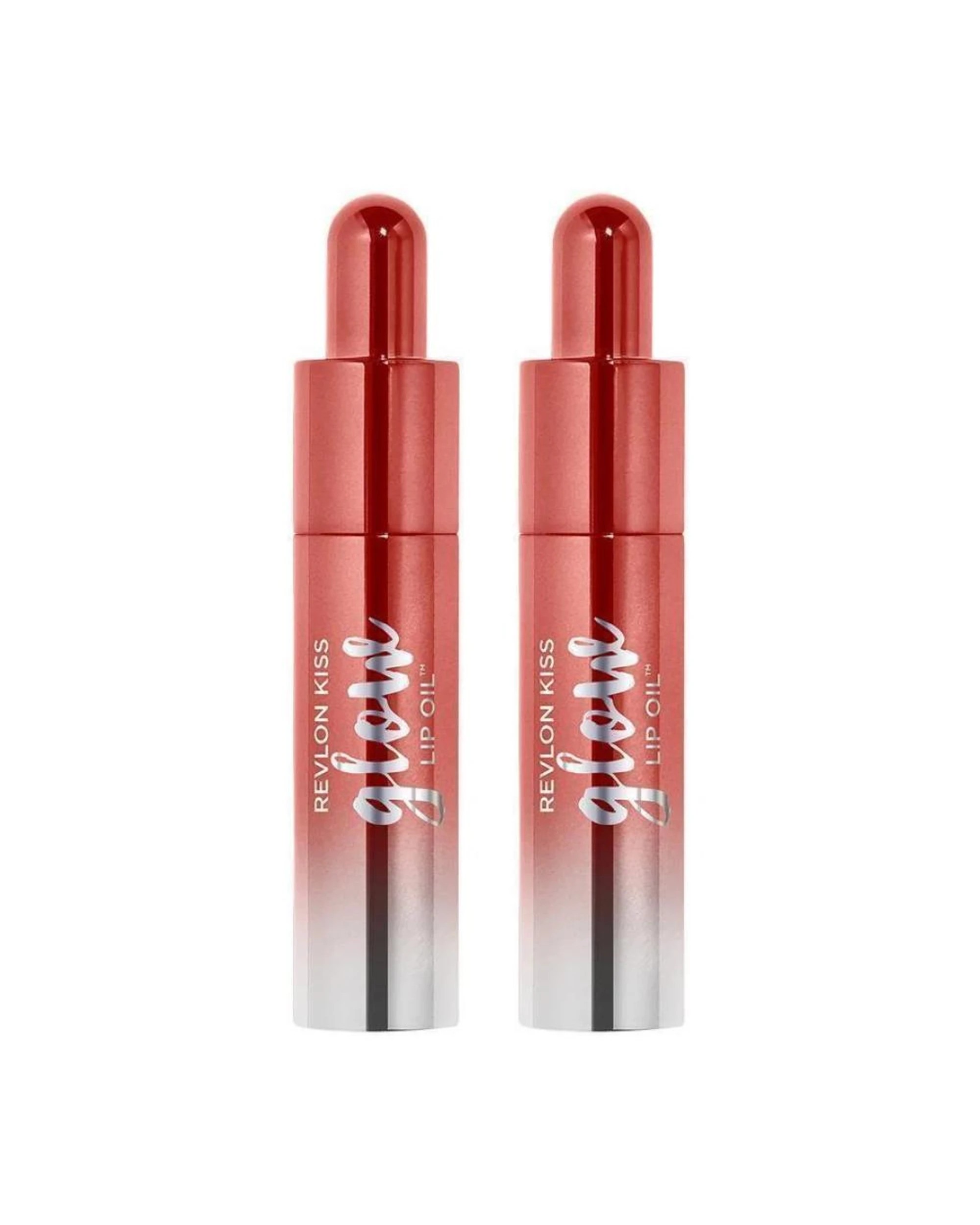 1 Revlon Kiss Glow Lip Oil Gloss & Glow Set 4x7.1mL - Beige, 1 of 5