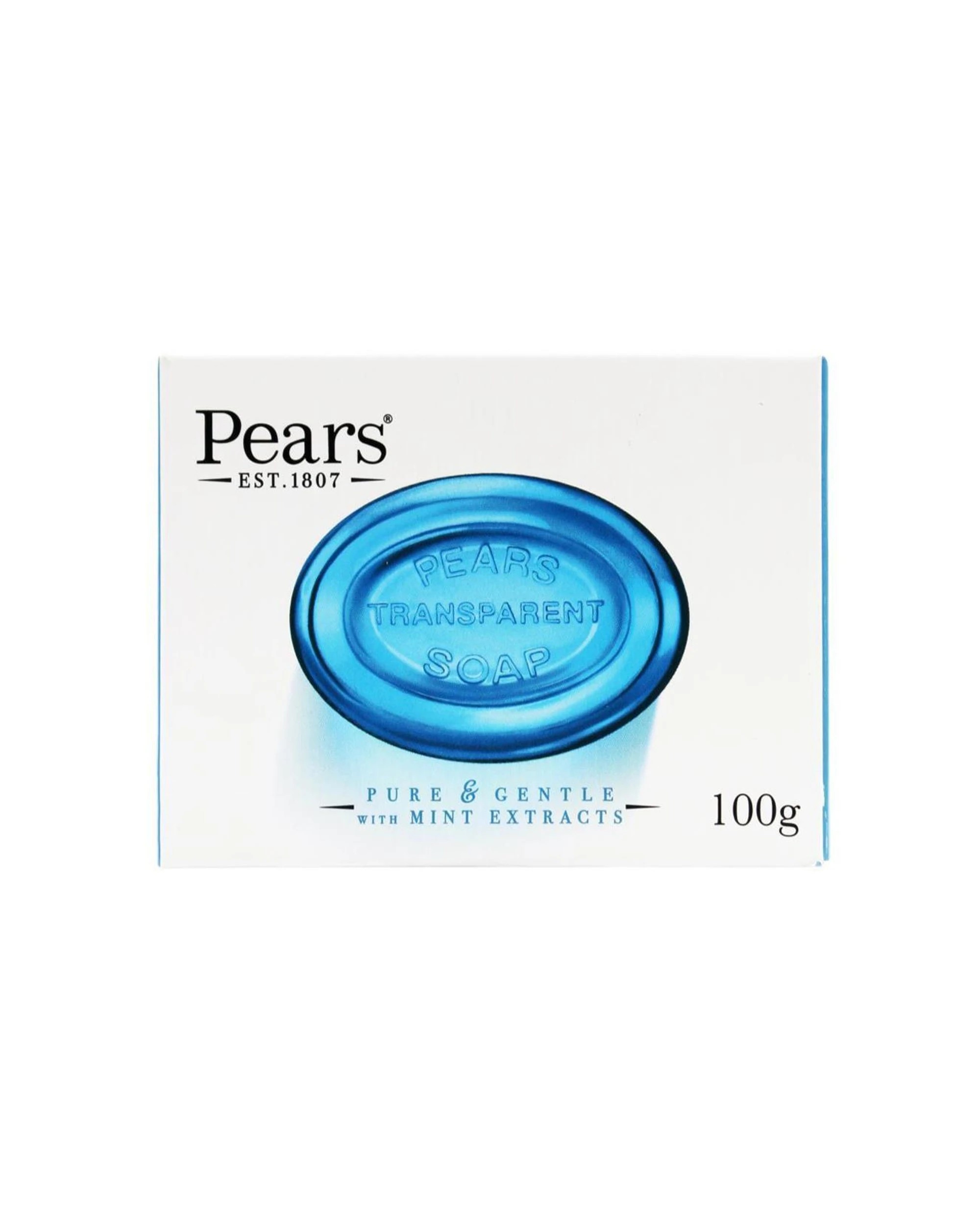 2 Pears 12pk 100g Pure & Gentle Transparent Bar Soap With Mint Extracts - White, 2 of 4
