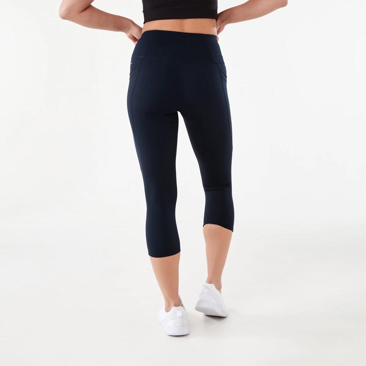 3 Active Womens Crop Training Leggings SKY CAPTAIN, 3 of 5