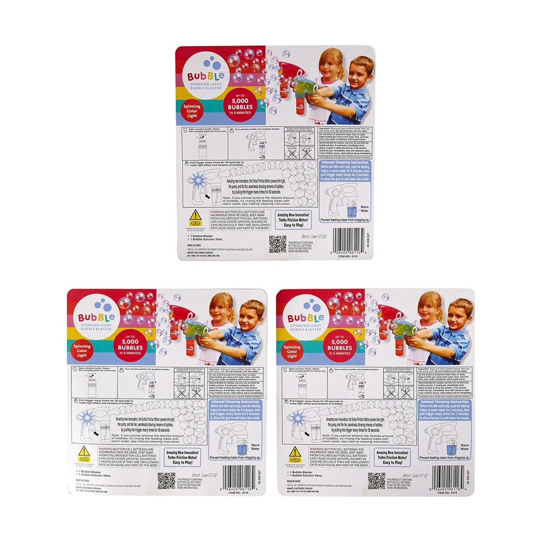 9 Light Up Bubbles Blaster - Assorted, 9 of 10