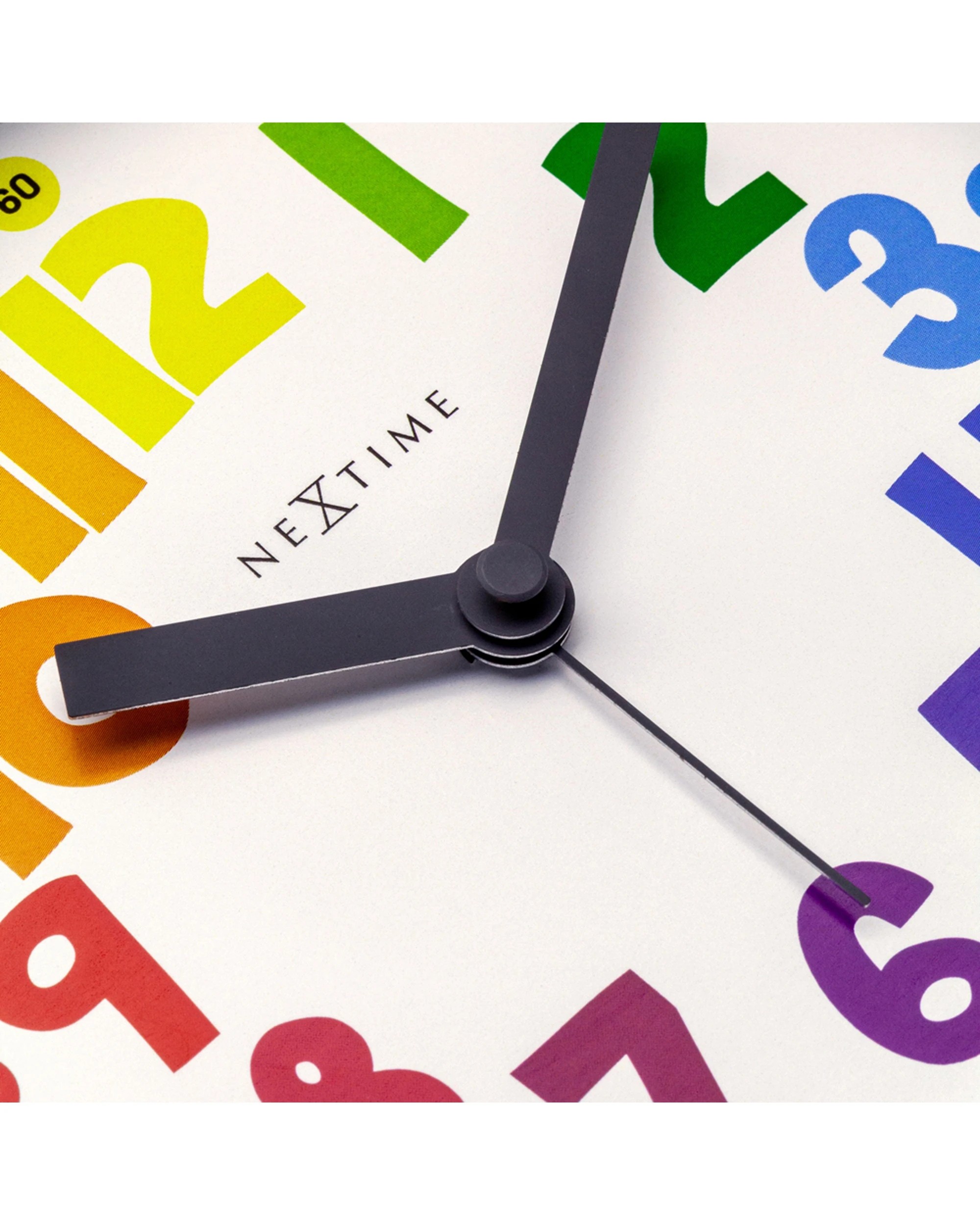 5 NEXTIME Sophia Alarm Clock Colourful Numbers Silent Movement Night Light - Multi, 5 of 8