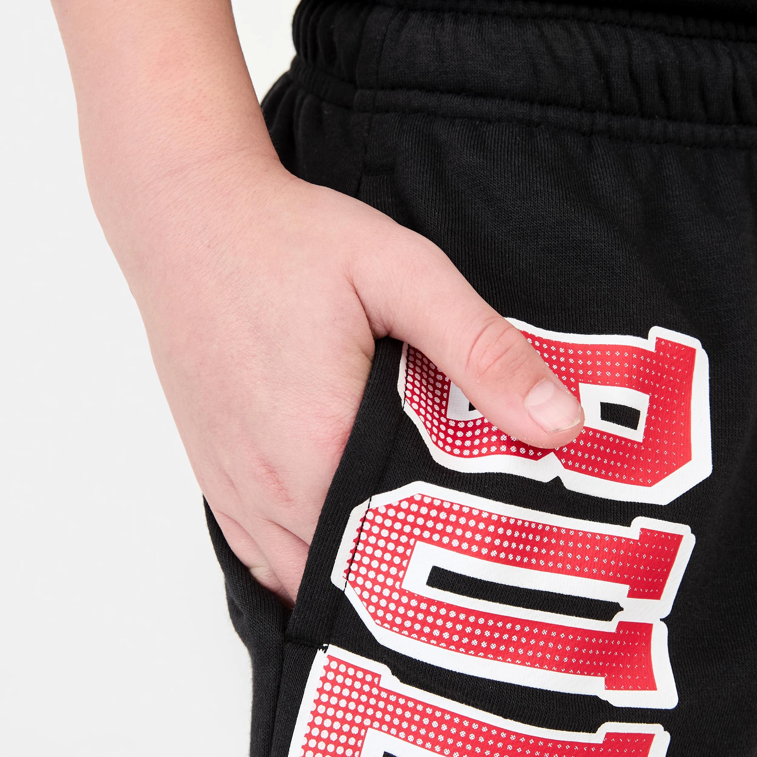 5 Official NBA Kids Fleece Shorts BLACK BULLS TERRY SHORT, 5 of 7
