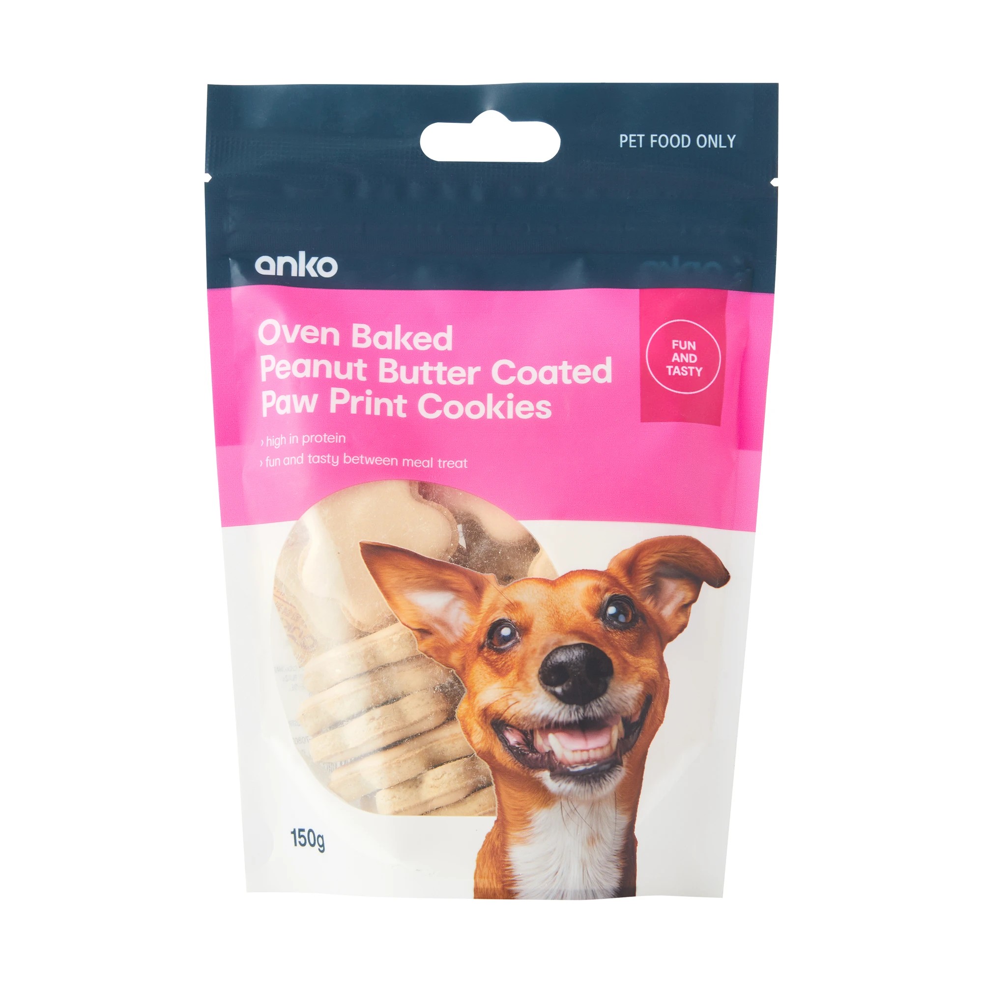 1 Pet Treat Paw Print Cookies Peanut Butter, 1 of 3