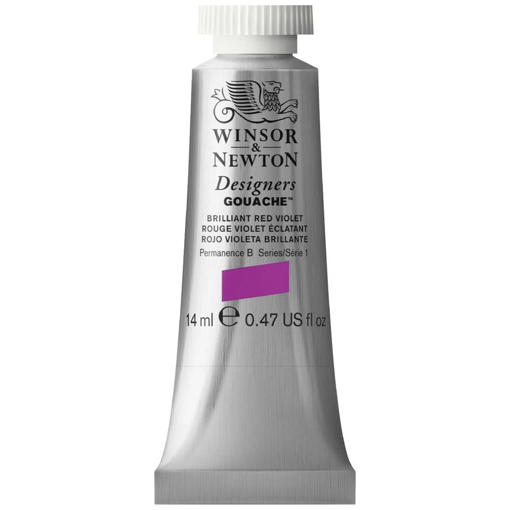 1 Winsor & Newton Designers Gouache 14mL Brill Red Violet S1, 1 of 1