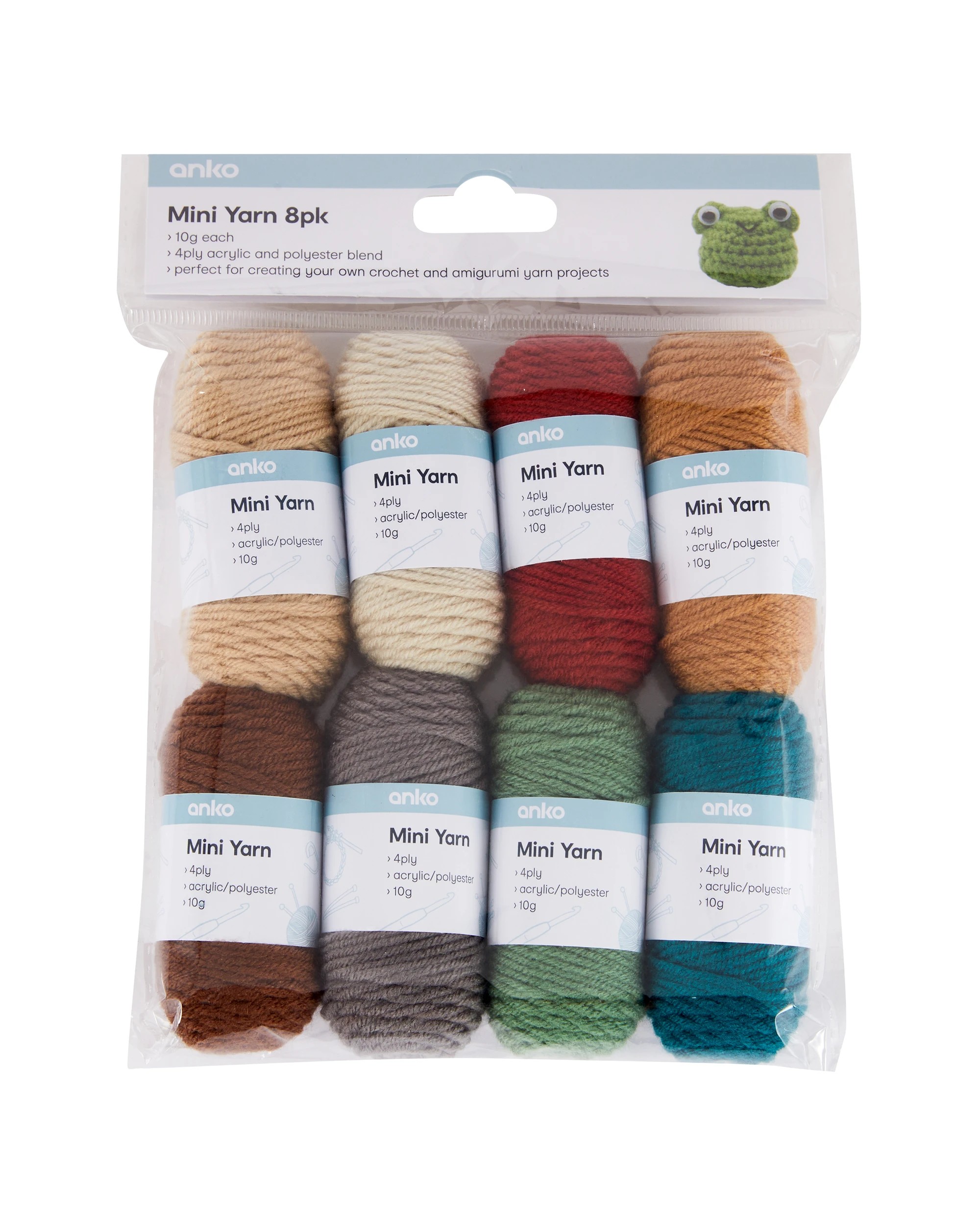 3 8 Pack Mini Yarn Set - Natural, 3 of 3