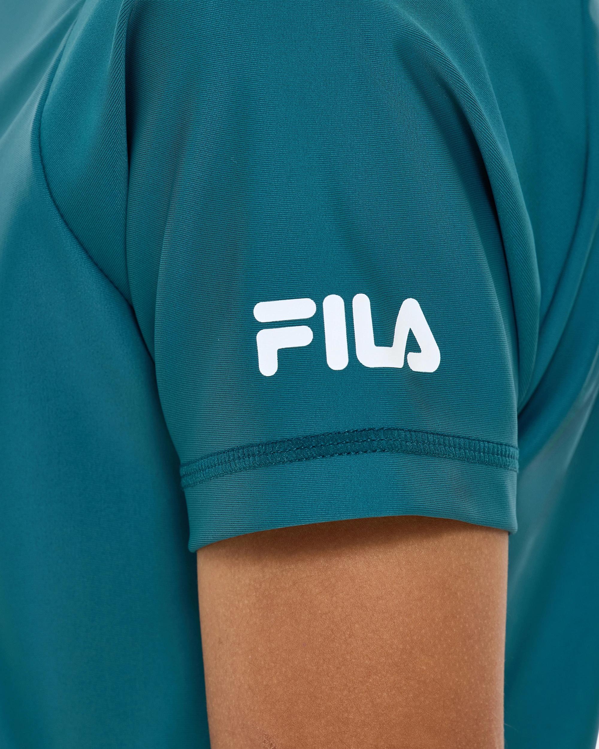 5 Adam Short Sleeve Rash Vest - Fila GREEN, 5 of 6