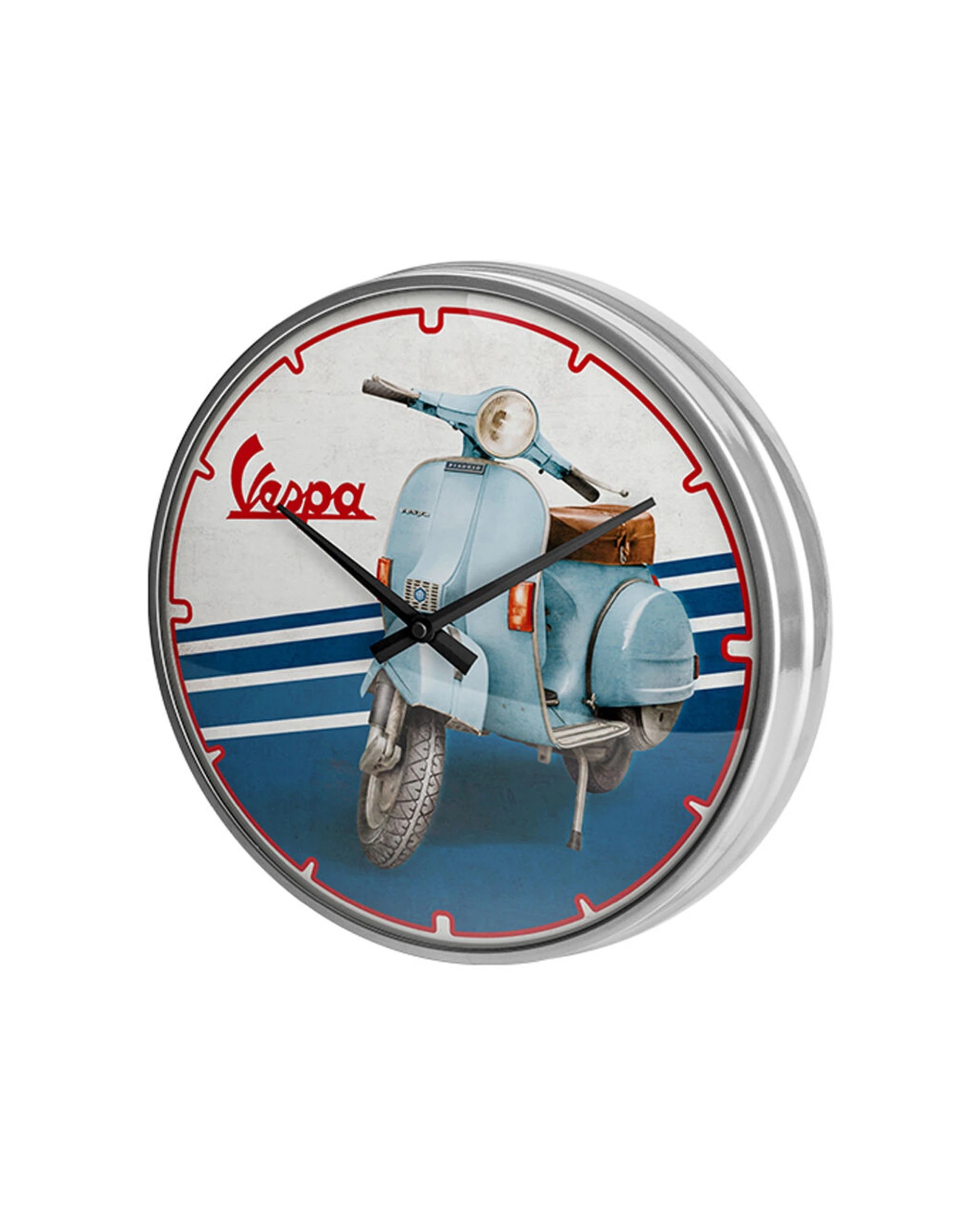 2 Nostalgic-Art Wall Clock 30cm - Retro Vespa Design - Multi, 2 of 3