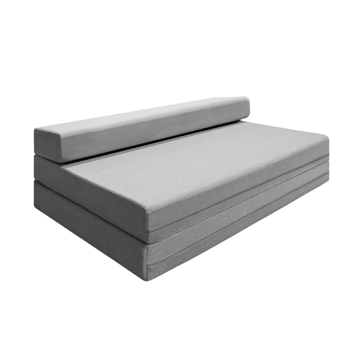 2 Luxsuite Foldable Foam Mattress Cot Tri Folding Sofa Bed, 2 of 3