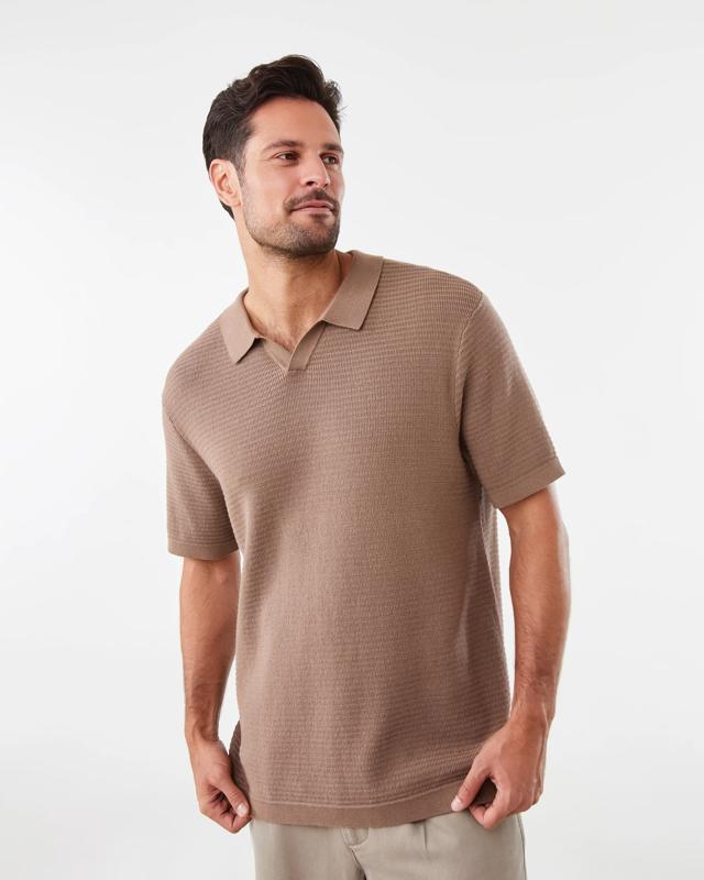True Knit Textured Polo S