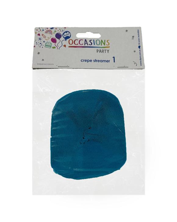 Alpen Paper Crepe Streamer Decoration Accessory 30m Length Party Supply Azure - Blue