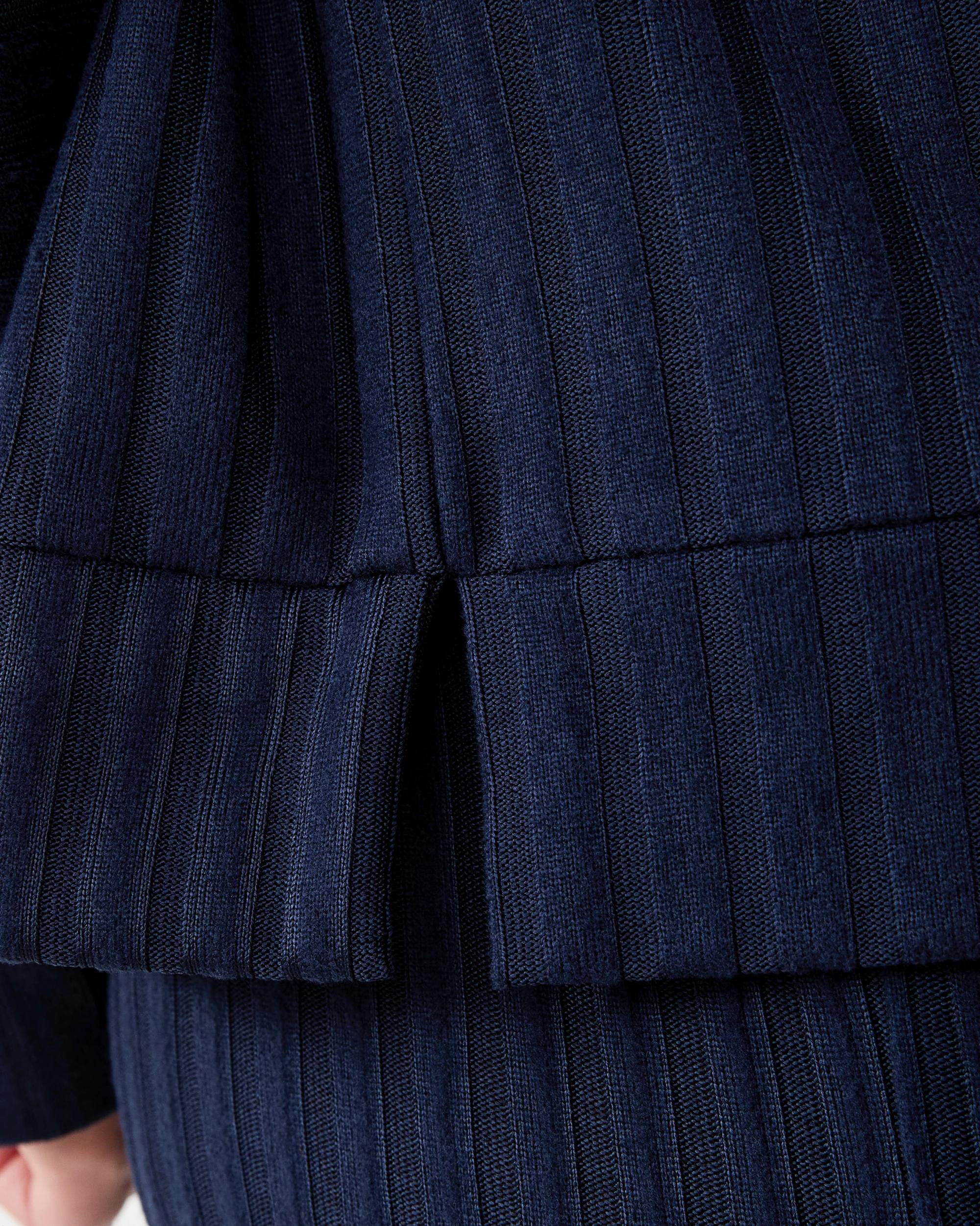 7 Long Sleeve Hooded Lounge Top Navy Blaze, 7 of 8