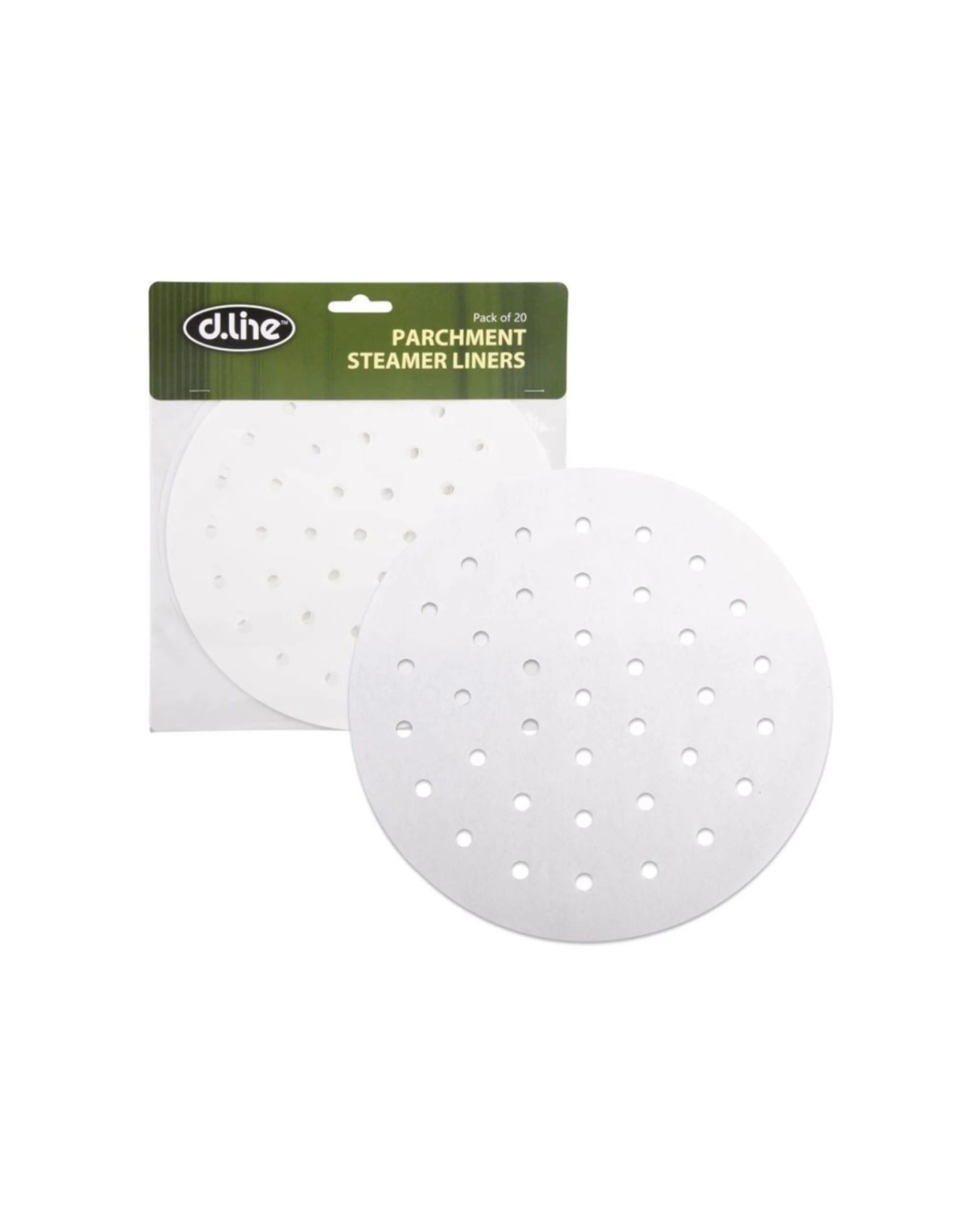 3 D.Line 20pc Parchment Steamer Liners Baking Accessories Disposable 19cm - White, 3 of 4