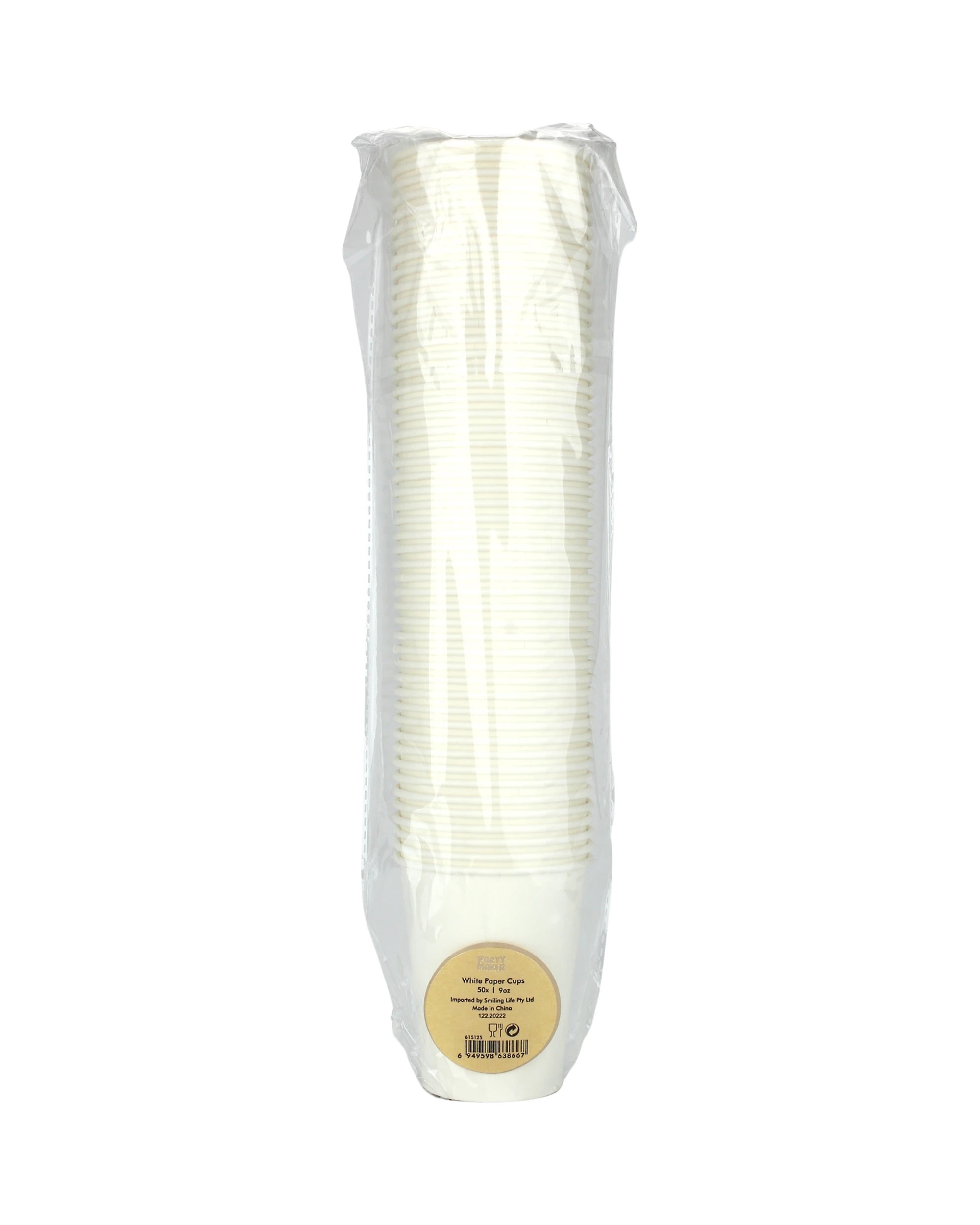 2 Partyrama White Paper Cups 266ml Pack of 50 - White, 2 of 2