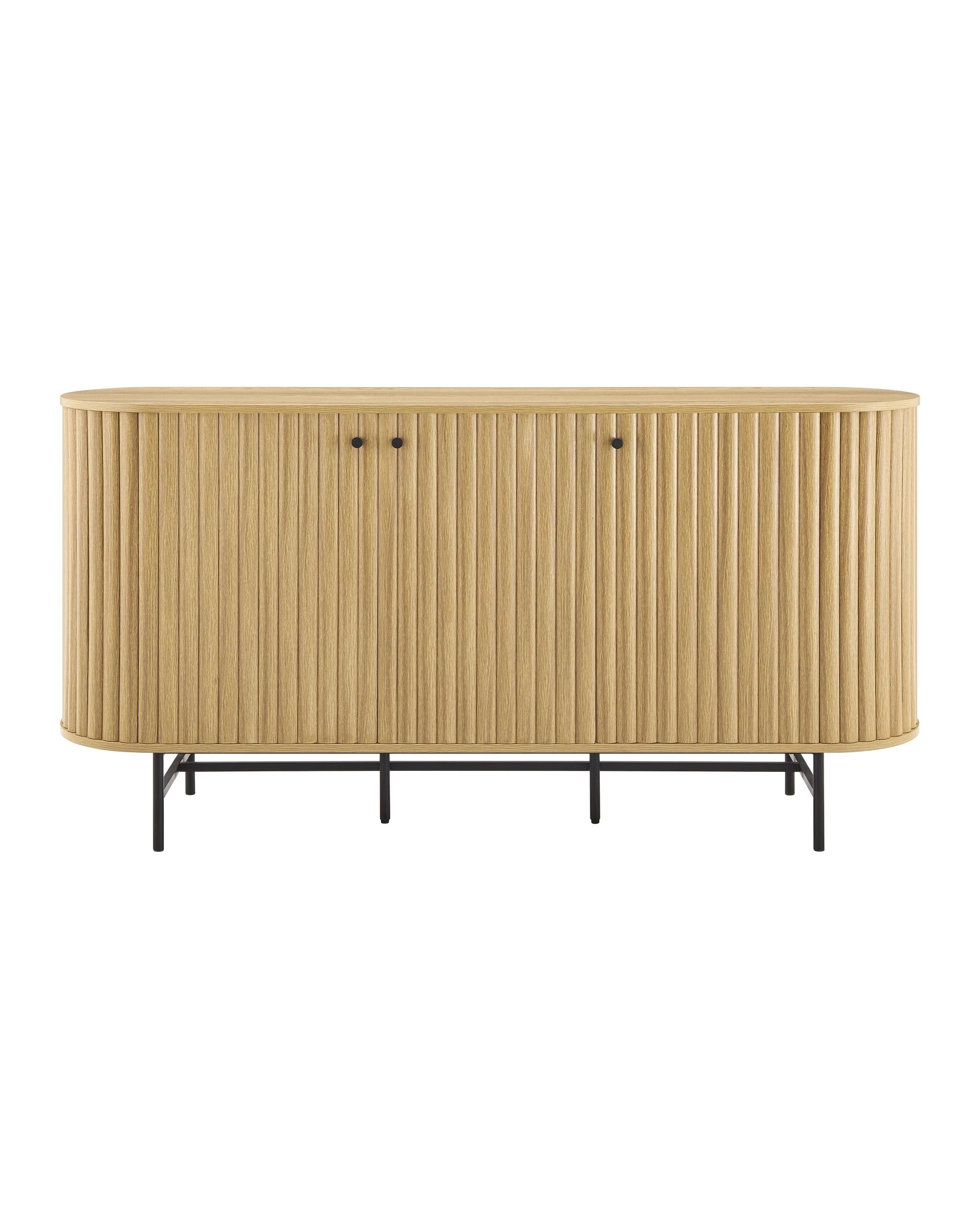 Kodu Buffet Sideboard Cabinet 3 Doors Oak - Natural - Kmart