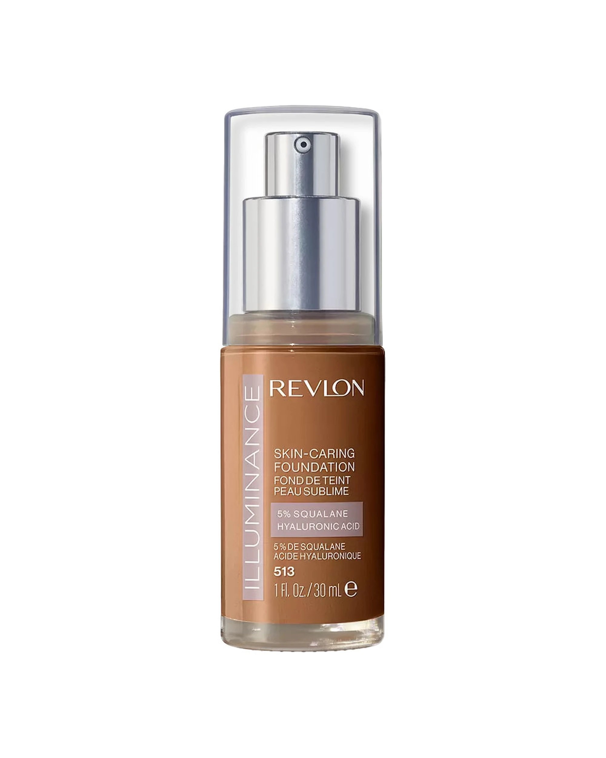 1 Revlon Illuminance Skin-caring Foundation 30ml 513 Brown Suede, 1 of 1
