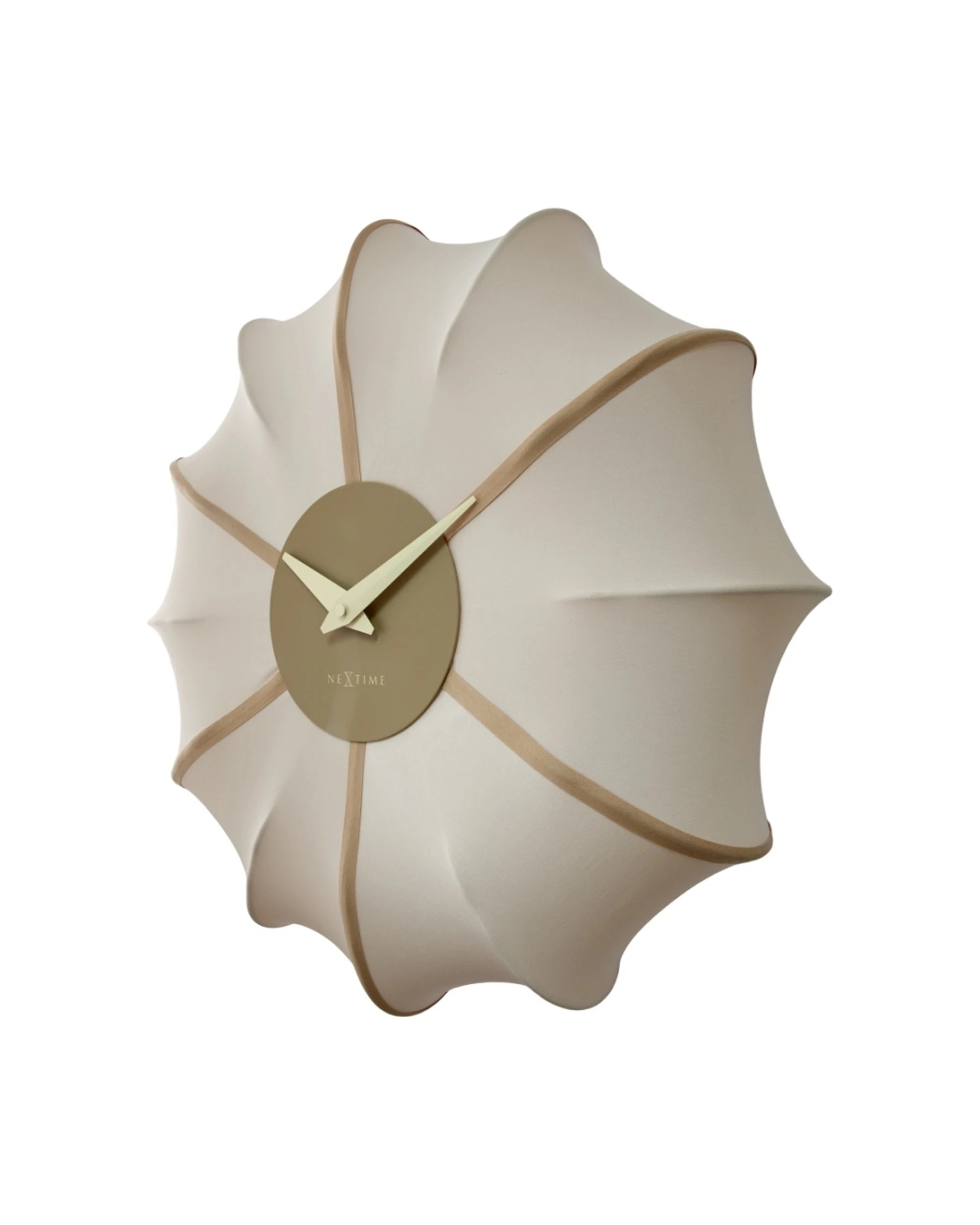 3 NeXtime Ultimo Wall Clock Fabric Oriental Lantern Silent 50cm Champagne - Beige, 3 of 5