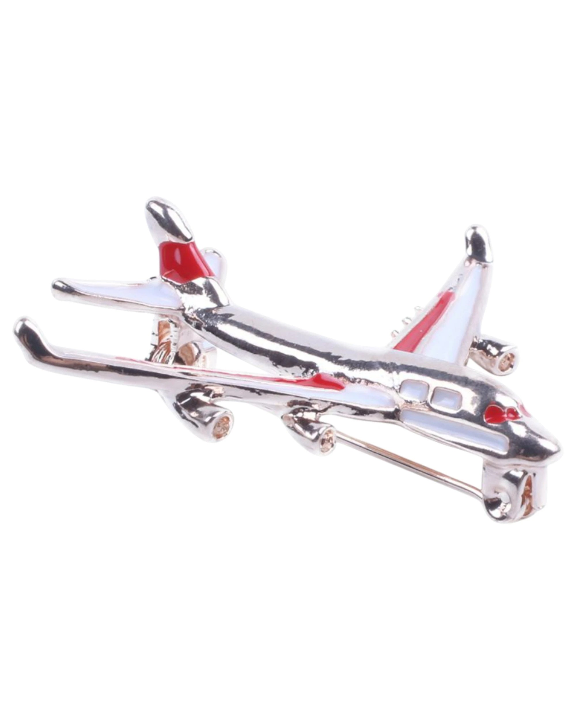 4 Zasel Gold Airplane Brooch Blazer Shirt Pin - Multi, 4 of 4