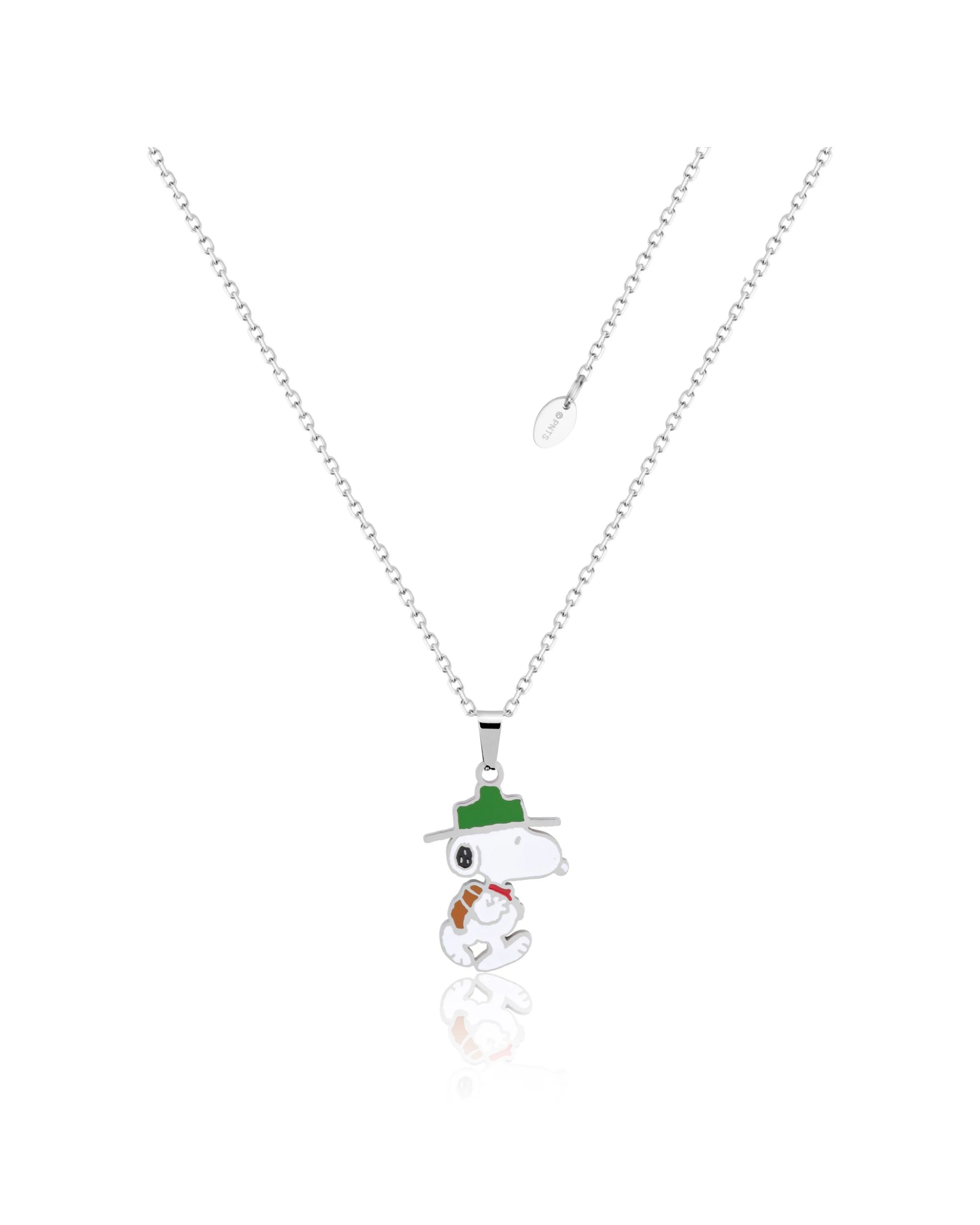 3 Couture Kingdom Peanuts Snoopy Beagle Scout Stud Earrings & Necklace Jewellery Set - Silver, 3 of 4