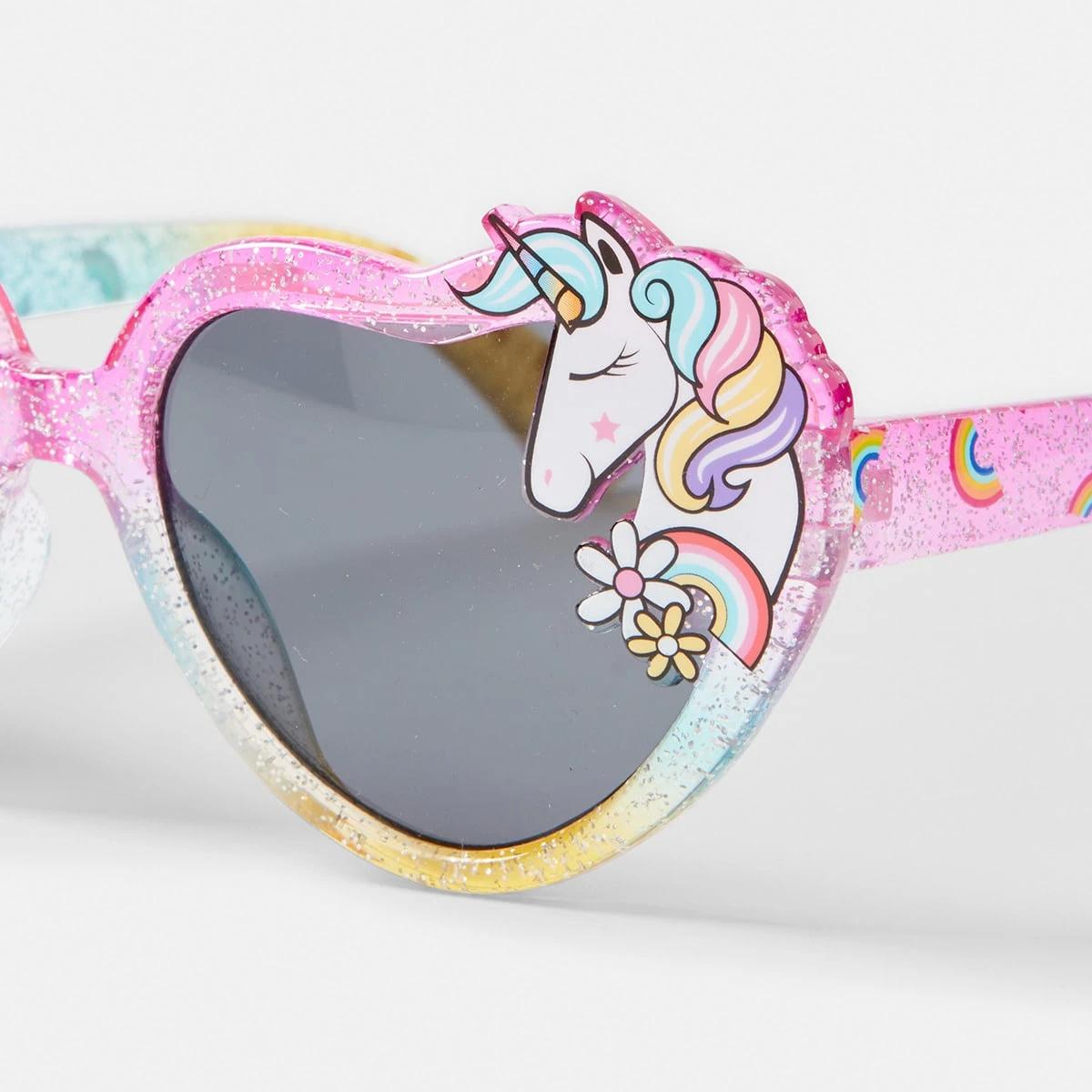 4 Kids UV Protected Heart Sunglasses Unicorn, 4 of 4