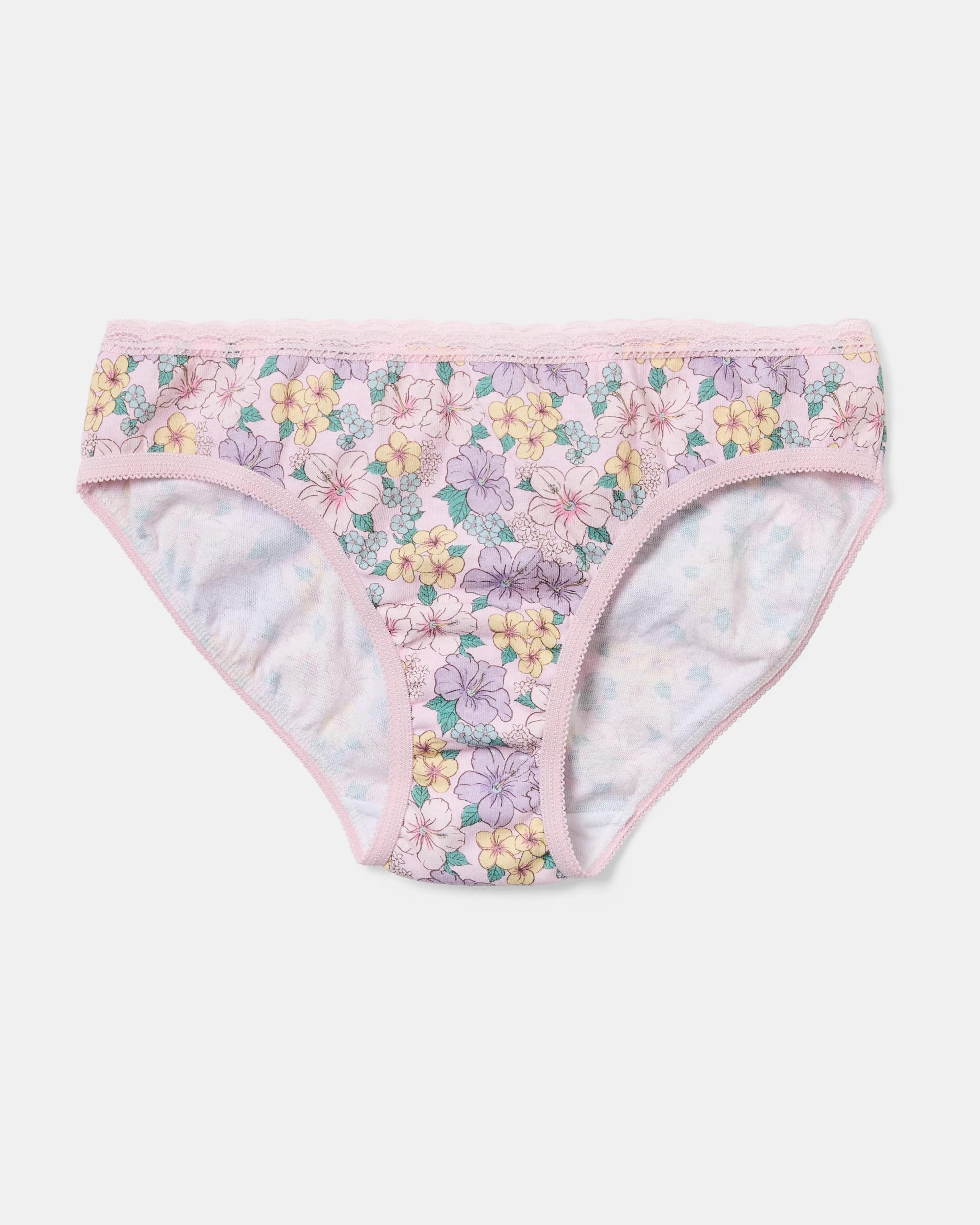 9 7 Pack Briefs Pnk Floral, 9 of 10