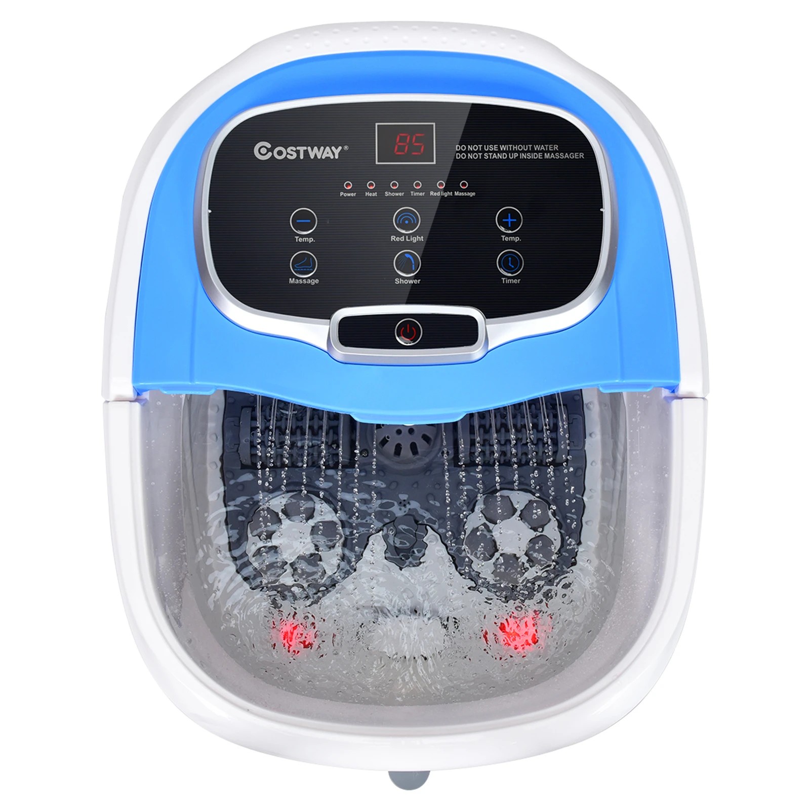 1 Costway Foot Spa Massager w/Heat & Timer Electric Footbath Tub, 1 of 1