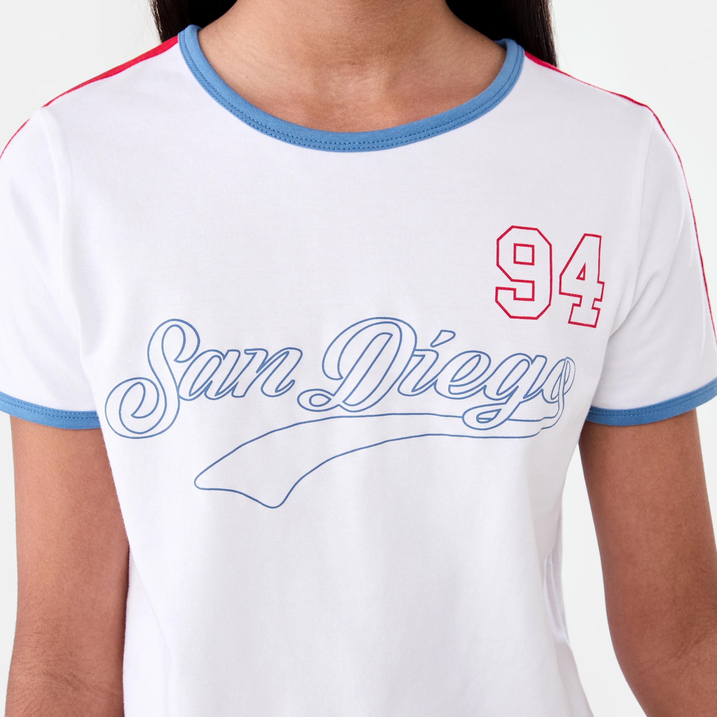 4 Short Sleeve Ringer T-shirt SAN DIEGO 94 WHITE, 4 of 7