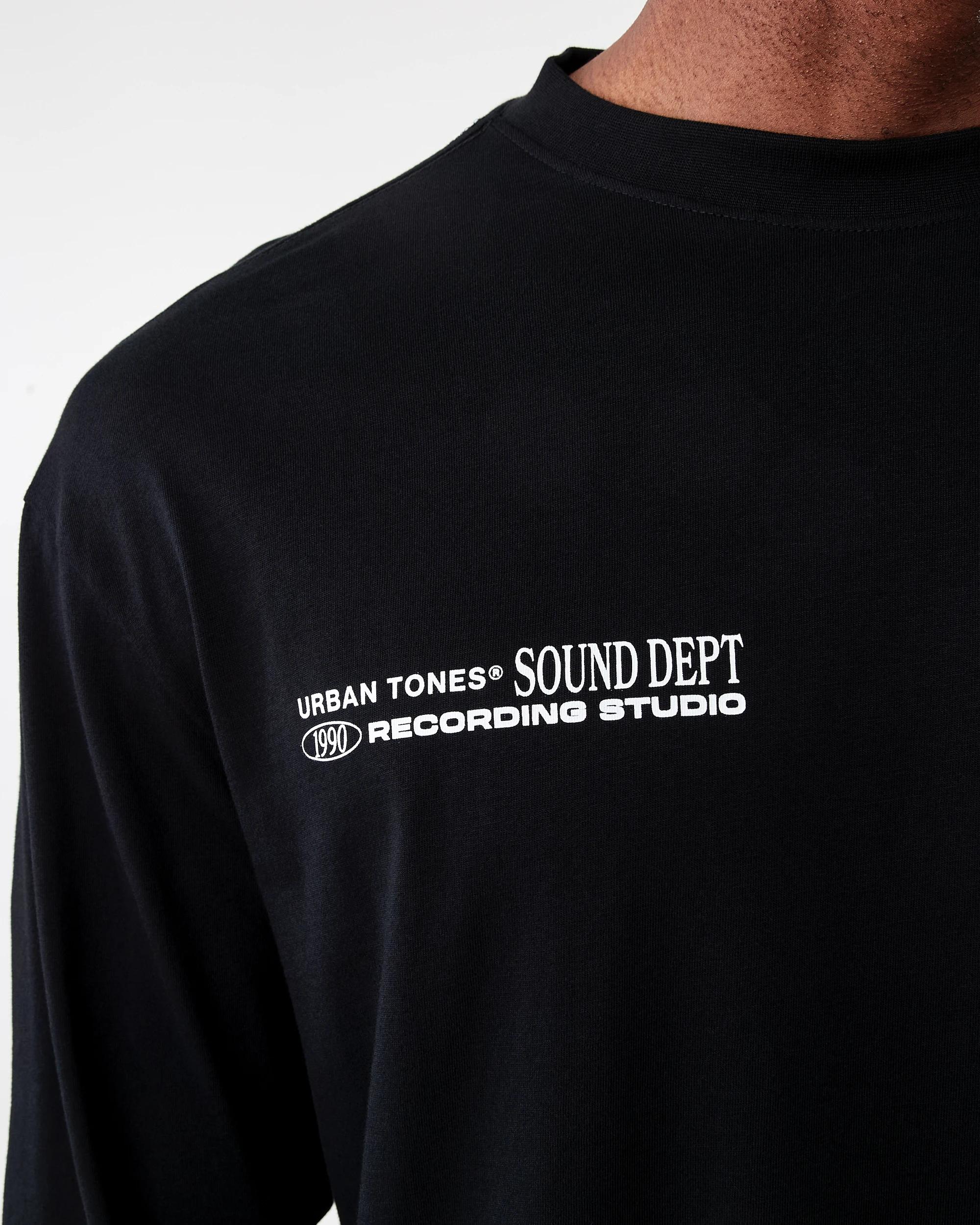 5 Long Sleeve Oversized Graphic T-shirt Black, 5 of 7