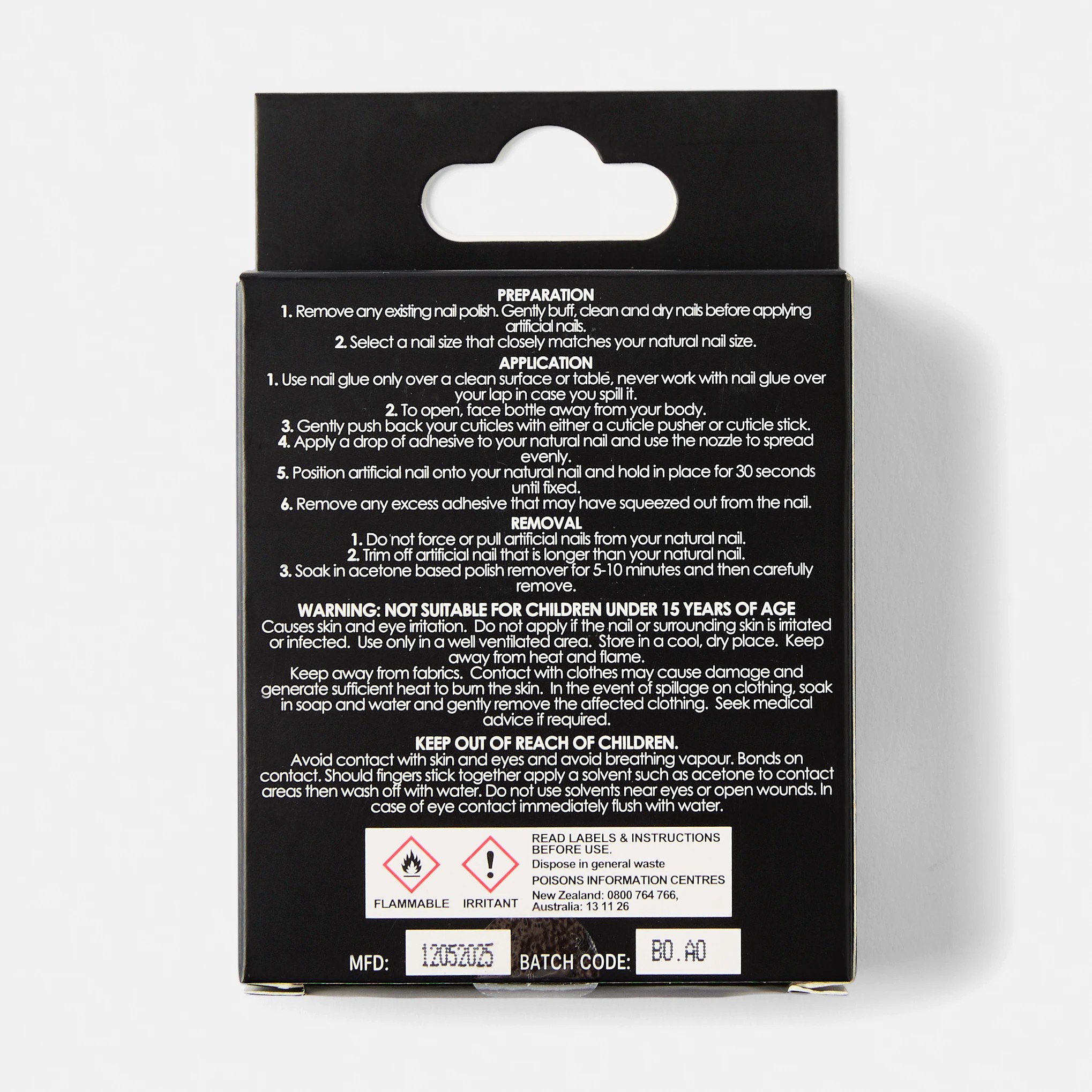 2 OXX Cosmetics 24 Pack Artificial Nails with Adhesive - Stiletto Shape, Light Pink Glaze, 2 of 5