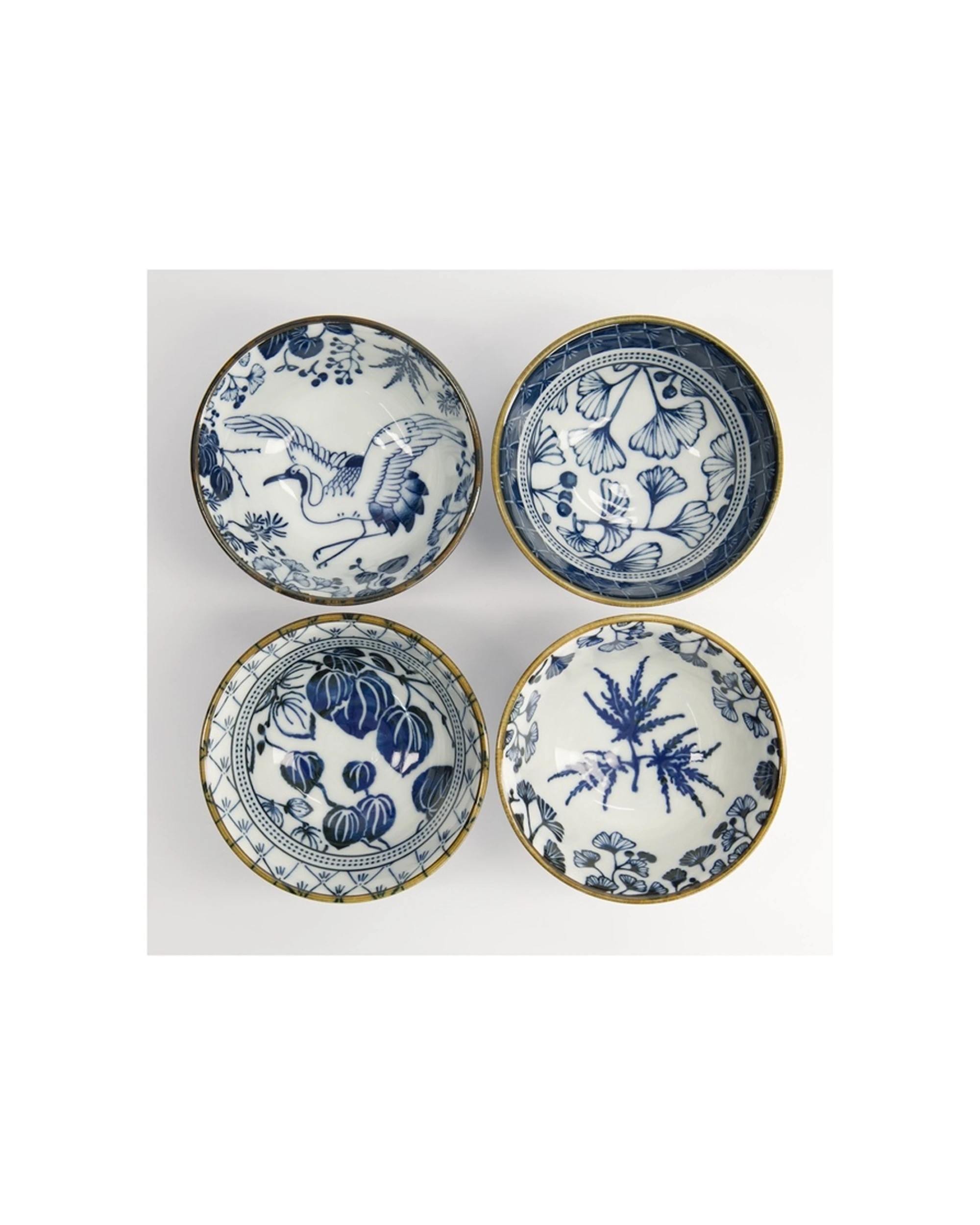 2 Tokyo Design 4pc Studio Flora Japonica Rice Bowl Set 12cm Mixed, 2 of 7