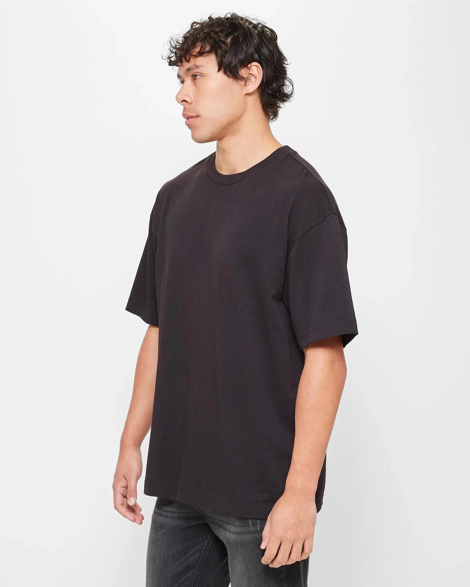 3 Commons Heavy Oversized T-Shirt BLACK, 3 of 5