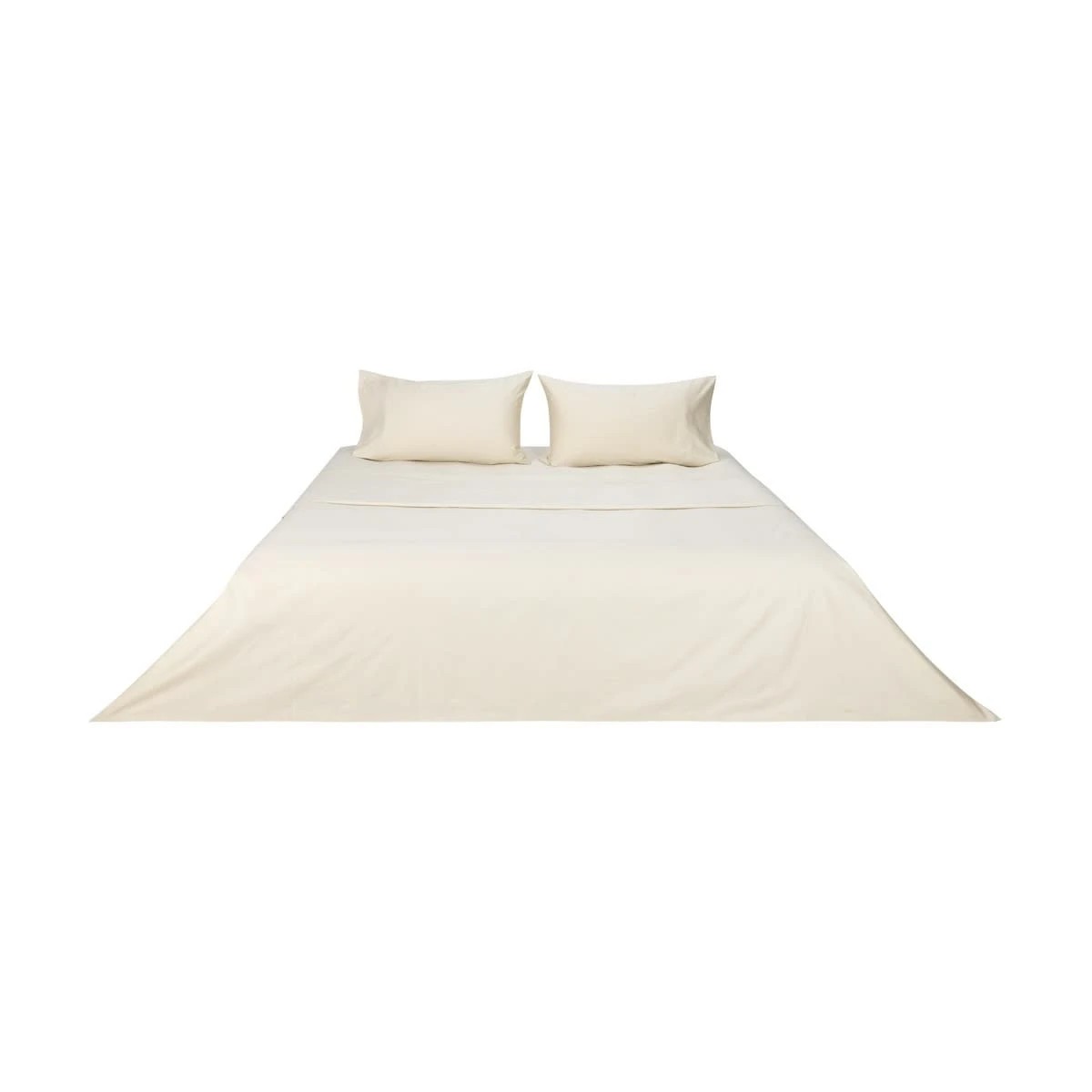 6 500 Thread Count Cotton Sheet Set - King Bed, Sand, 6 of 6