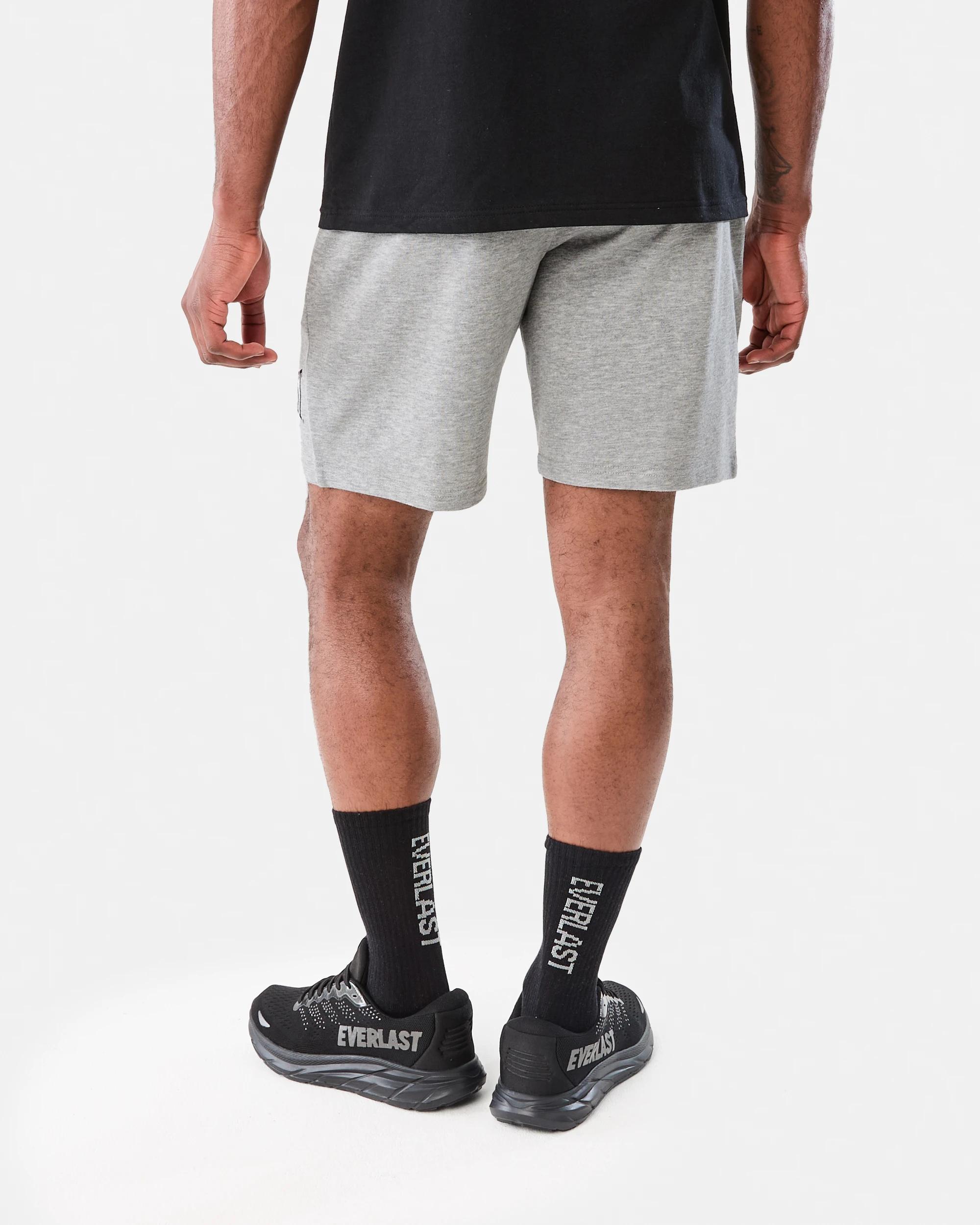 3 Everlast Mens French Terry Shorts Ash, 3 of 7