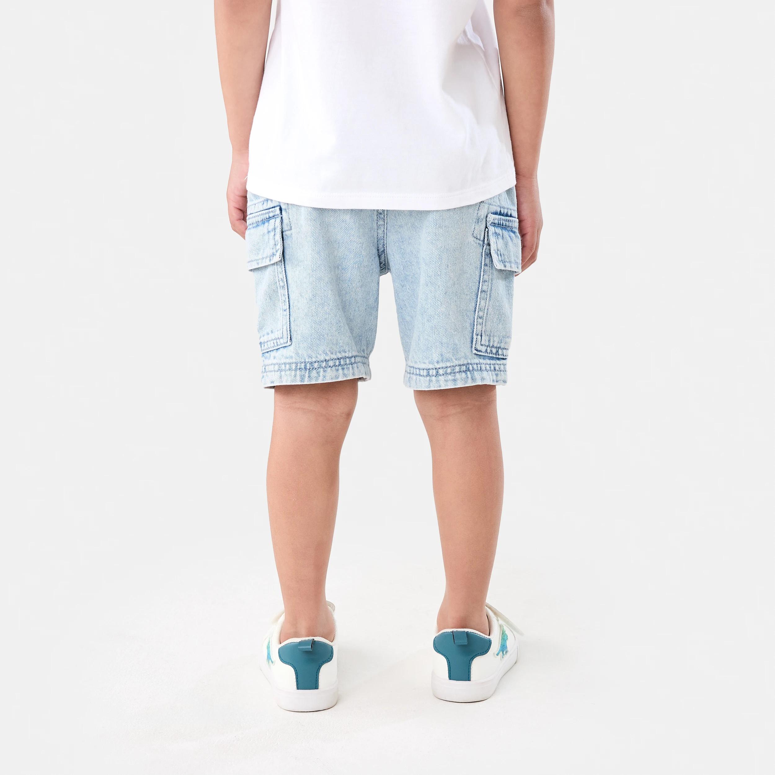 2 Cargo Denim Shorts BLEACH WASH, 2 of 7