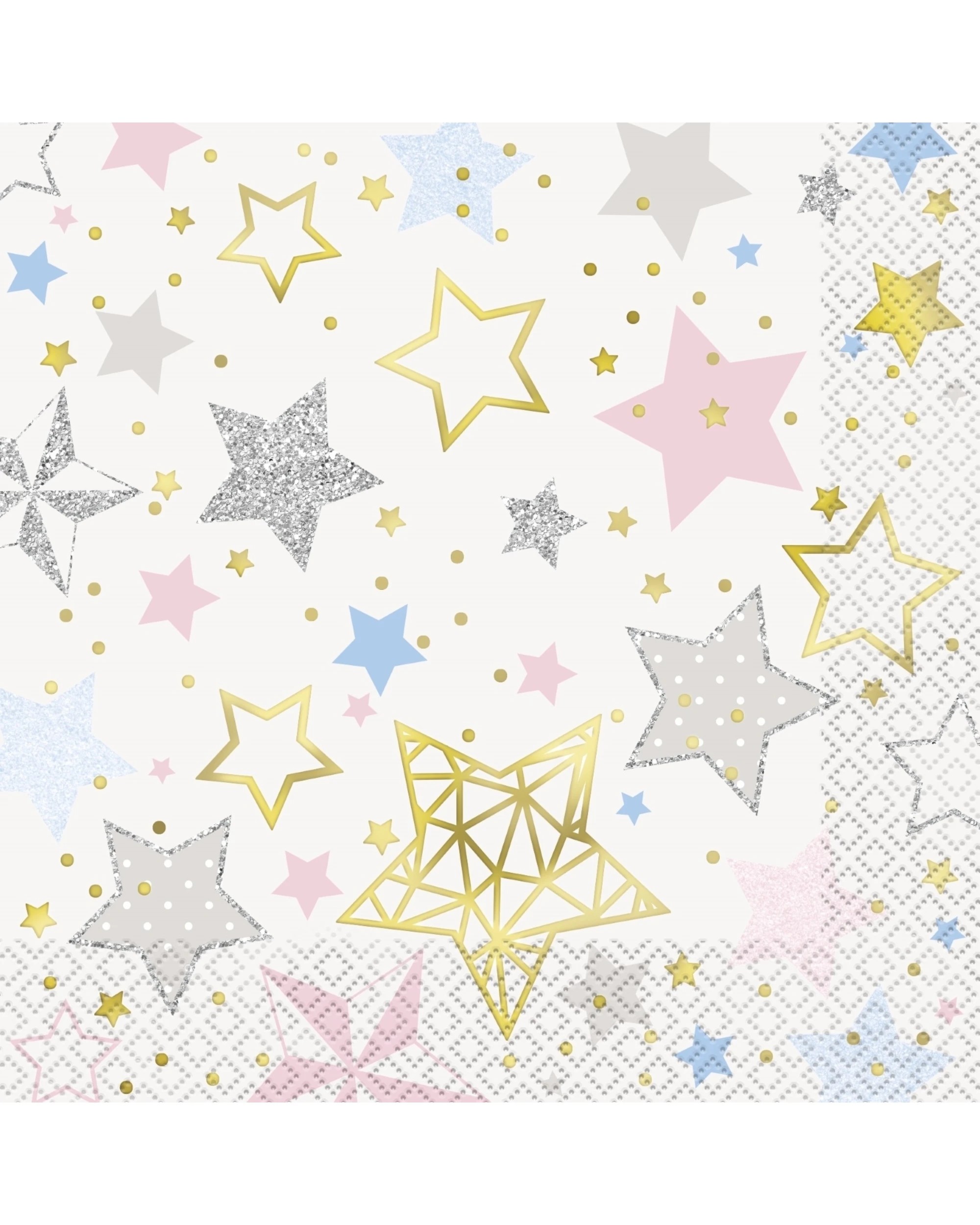 Unique Twinkle Twinkle Little Star Large Napkins Serviettes Pack of 16 ...