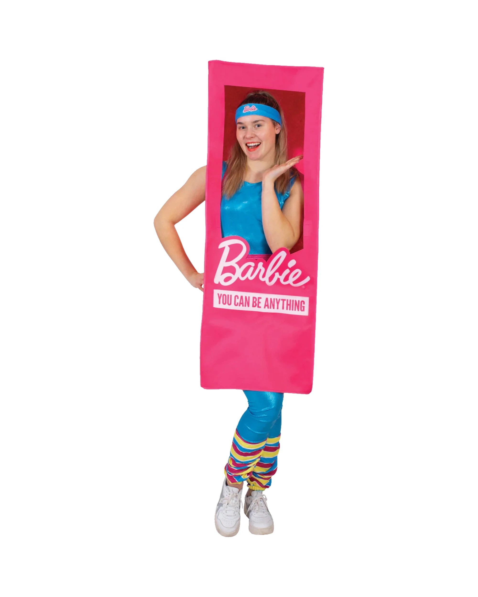 1 Barbie Barbie Adults Lifesize Doll Box Costume - Adults - Pink, 1 of 3