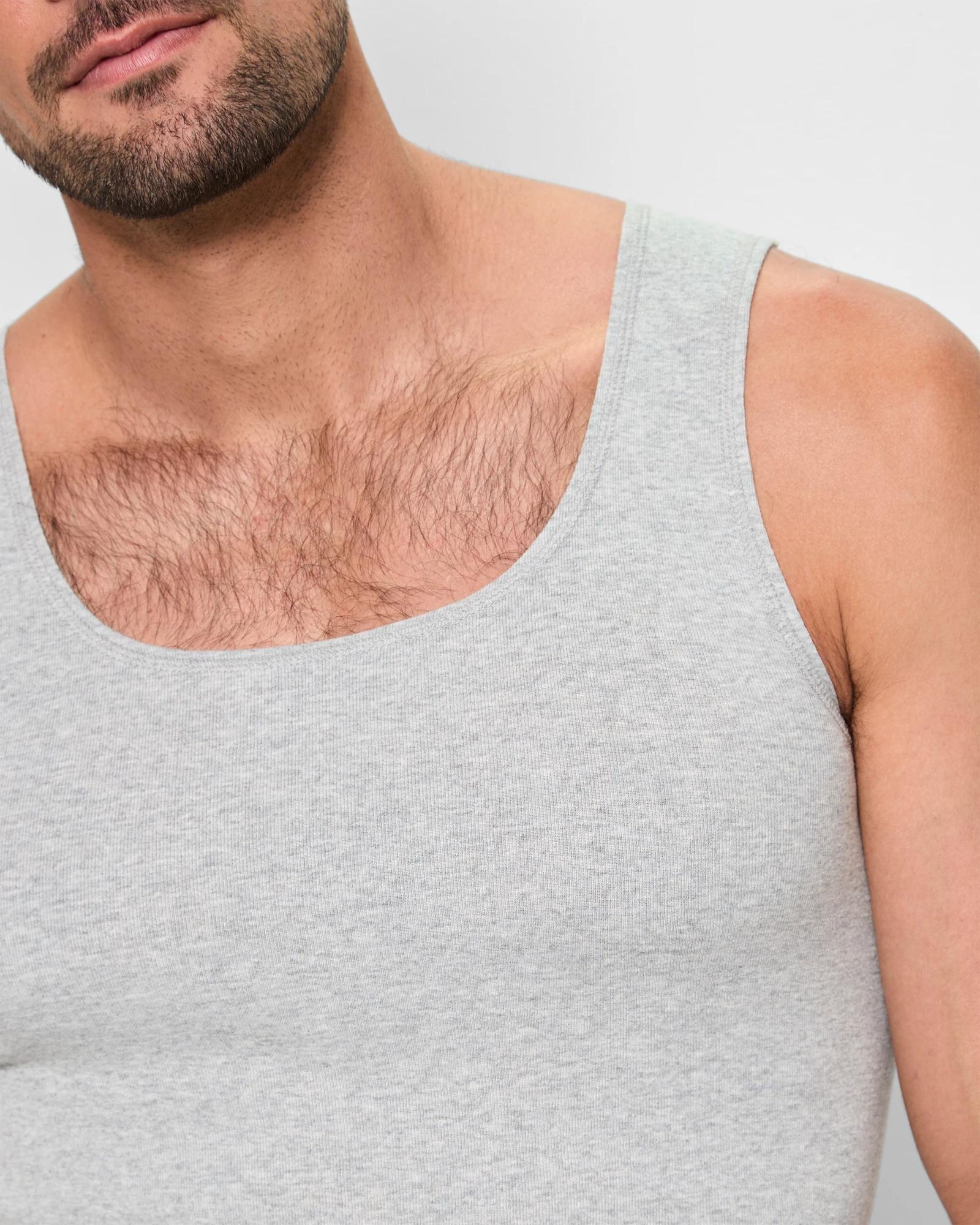 5 Australian Cotton Athletic Singlet - Maxx GREY MARLE, 5 of 5