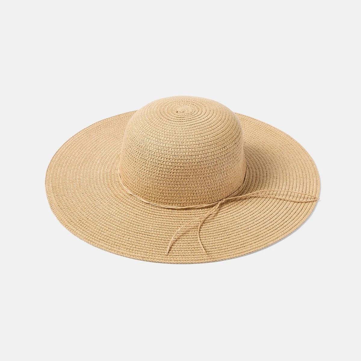 1 Basic Wide Brim Hat NATURAL, 1 of 2