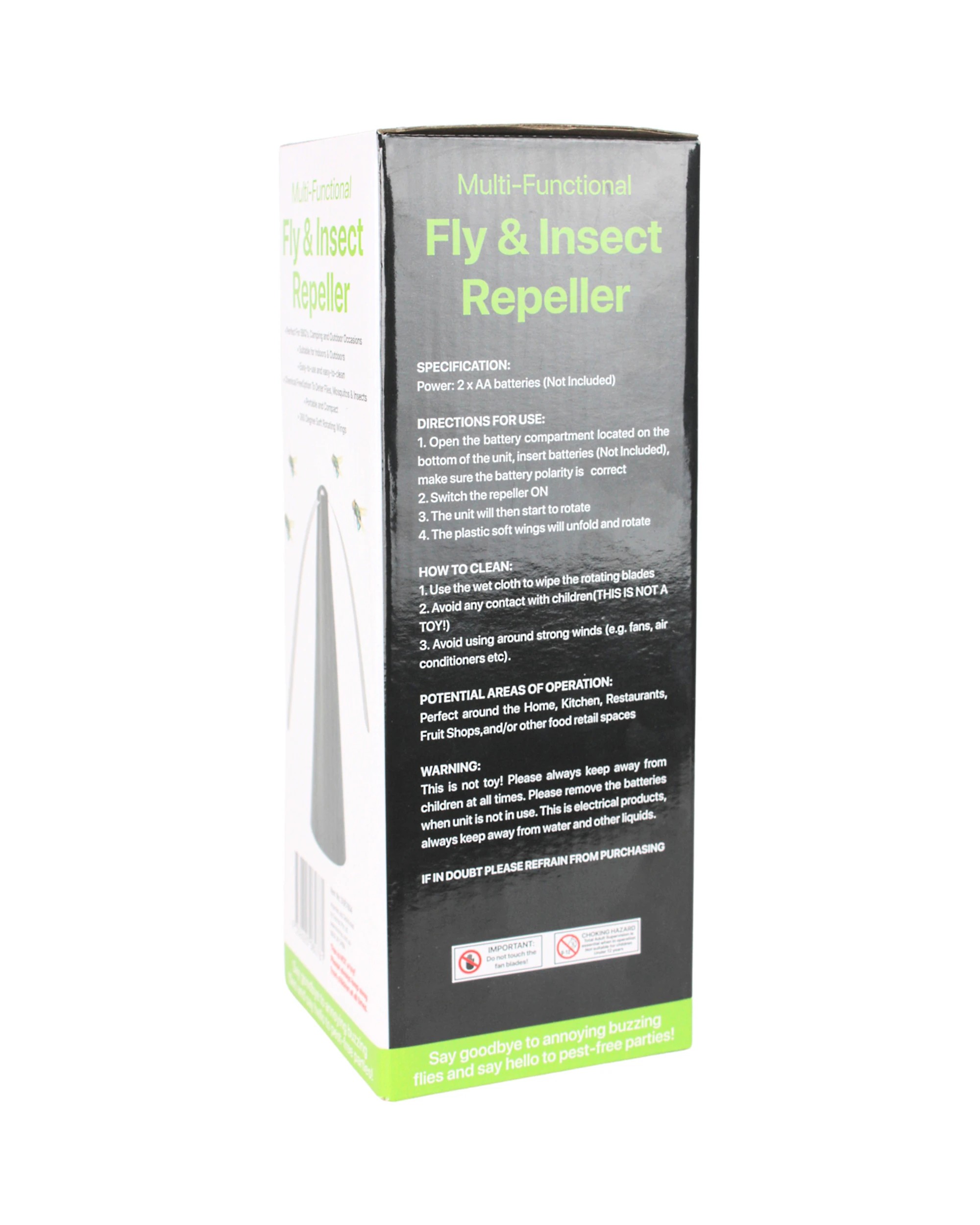4 Durmaz Fly & Insect Battery Operated Repeller - Black, 4 of 4