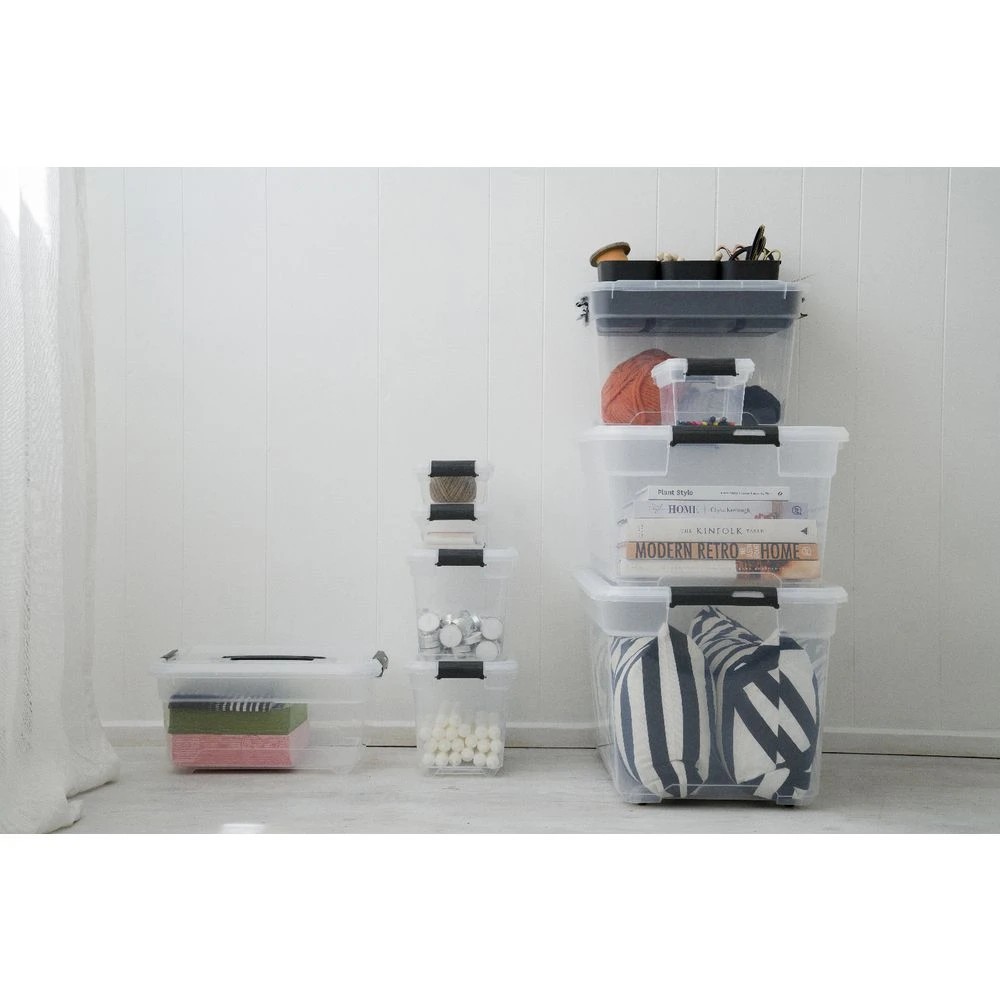 4 Ezy Storage 1.8L Solutions Plus Storage Container Clear, 4 of 6