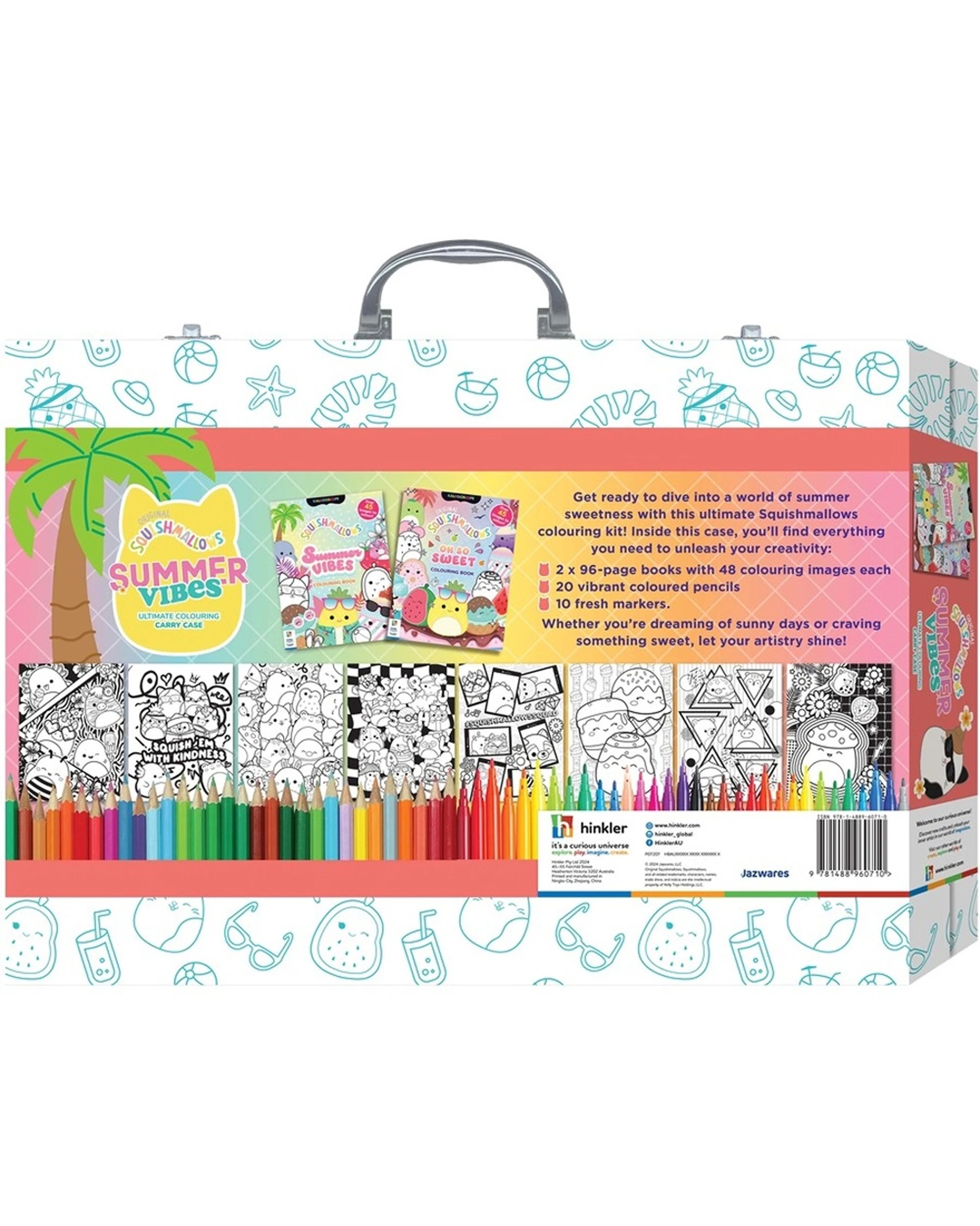 2 Squishmallow Summer Vibes Ultimate Colouring Carry Case - Multi, 2 of 7