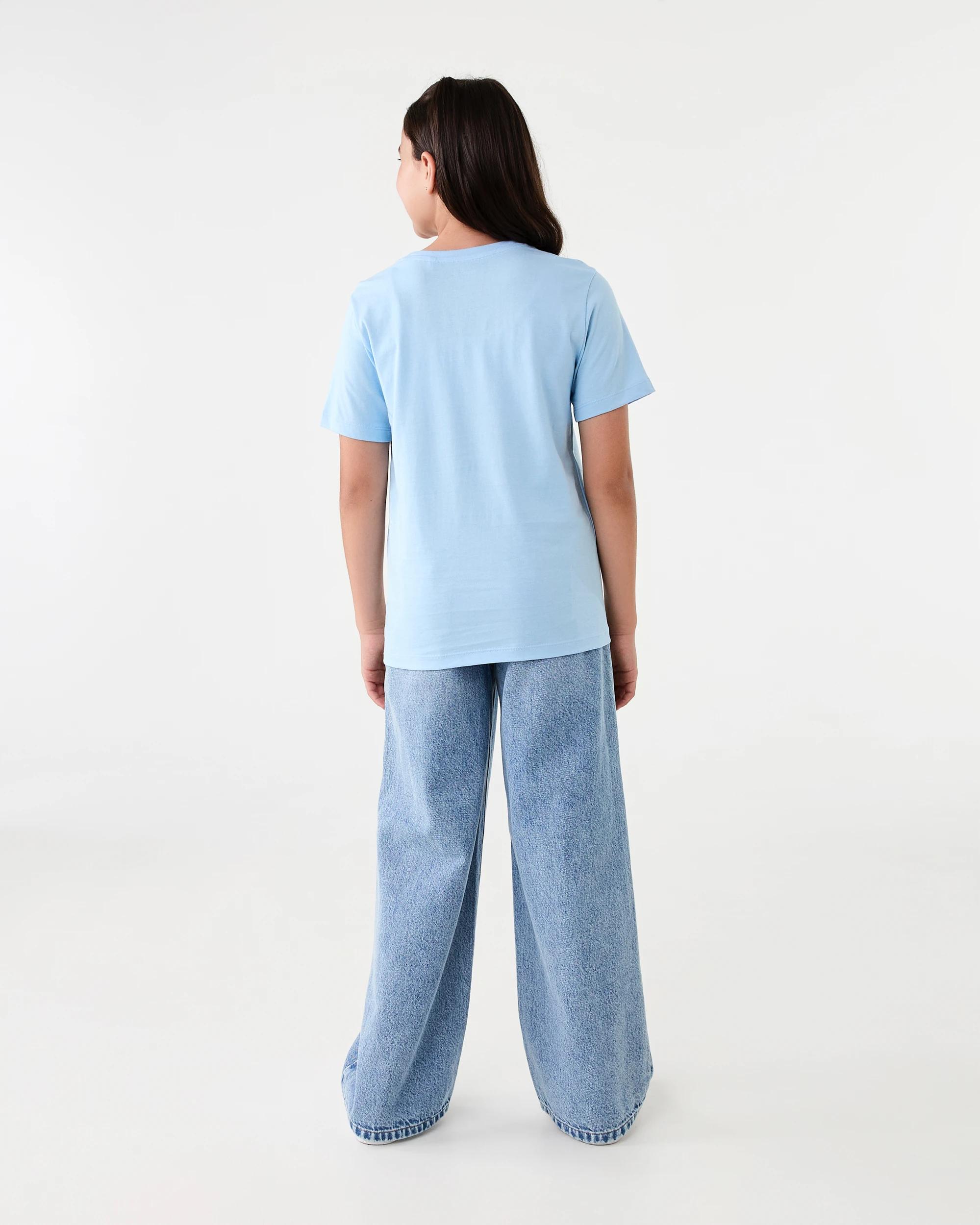 7 Short Sleeve Printed T-shirt Blue Food, 7 of 7
