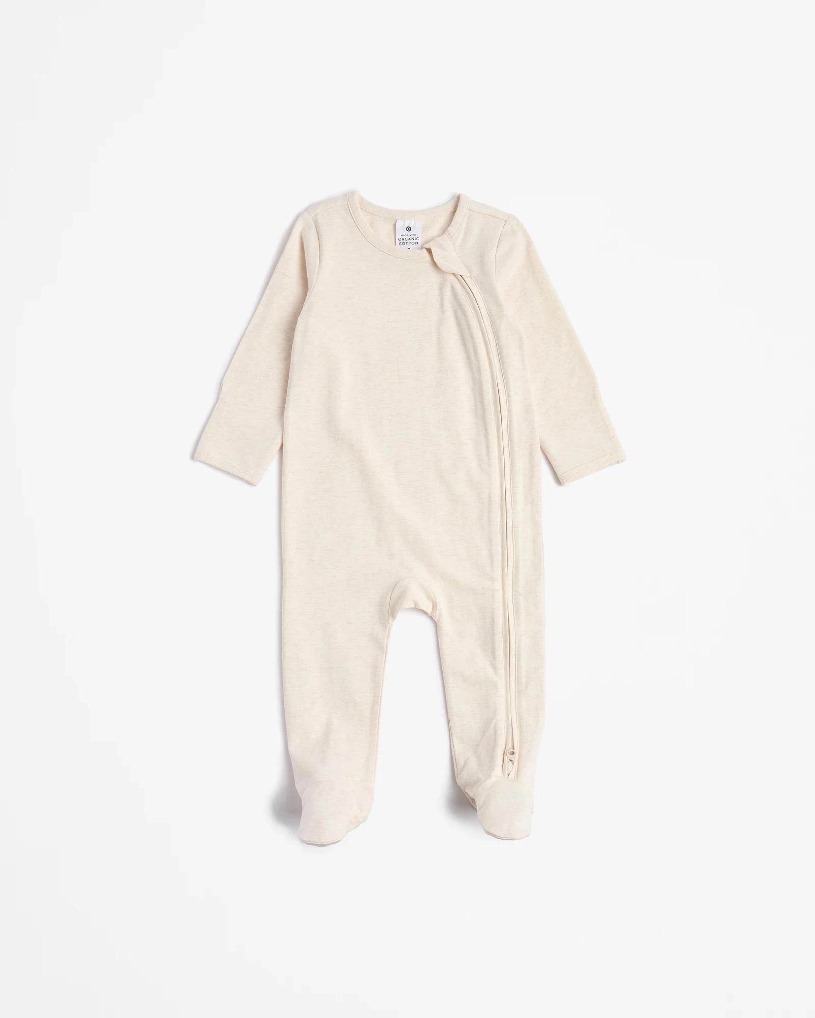 4 Target Baby Baby Organic Cotton Print Zip Coveralls 3 Pack OYSTER GRAY, 4 of 5