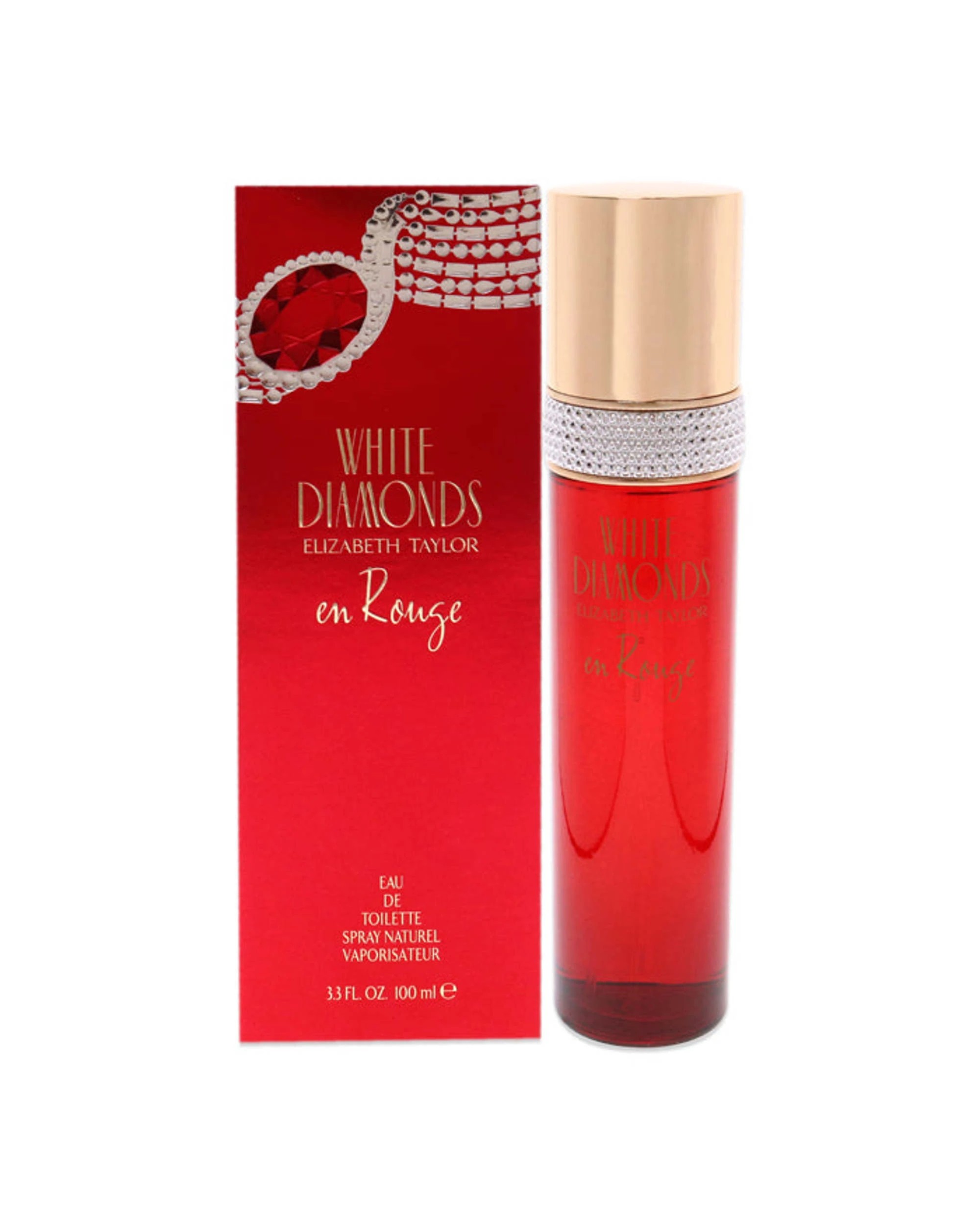 1 Elizabeth Taylor White Diamonds En Rouge For Women 100ml/3.3oz, 1 of 1