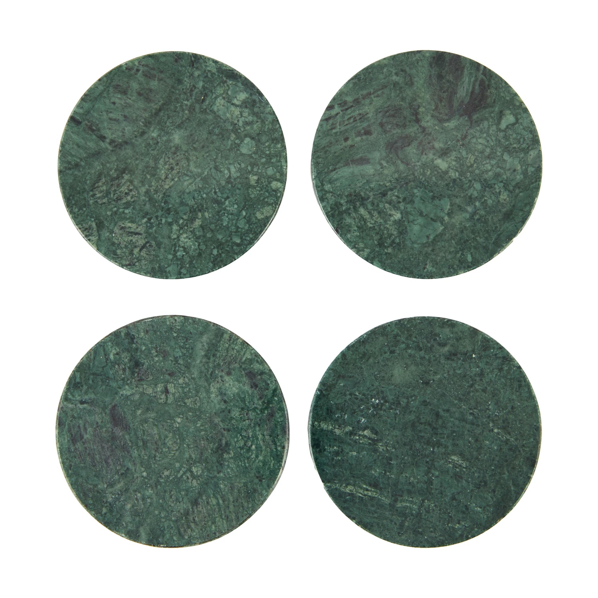 2 4 Green Marble Coasters, 2 of 4