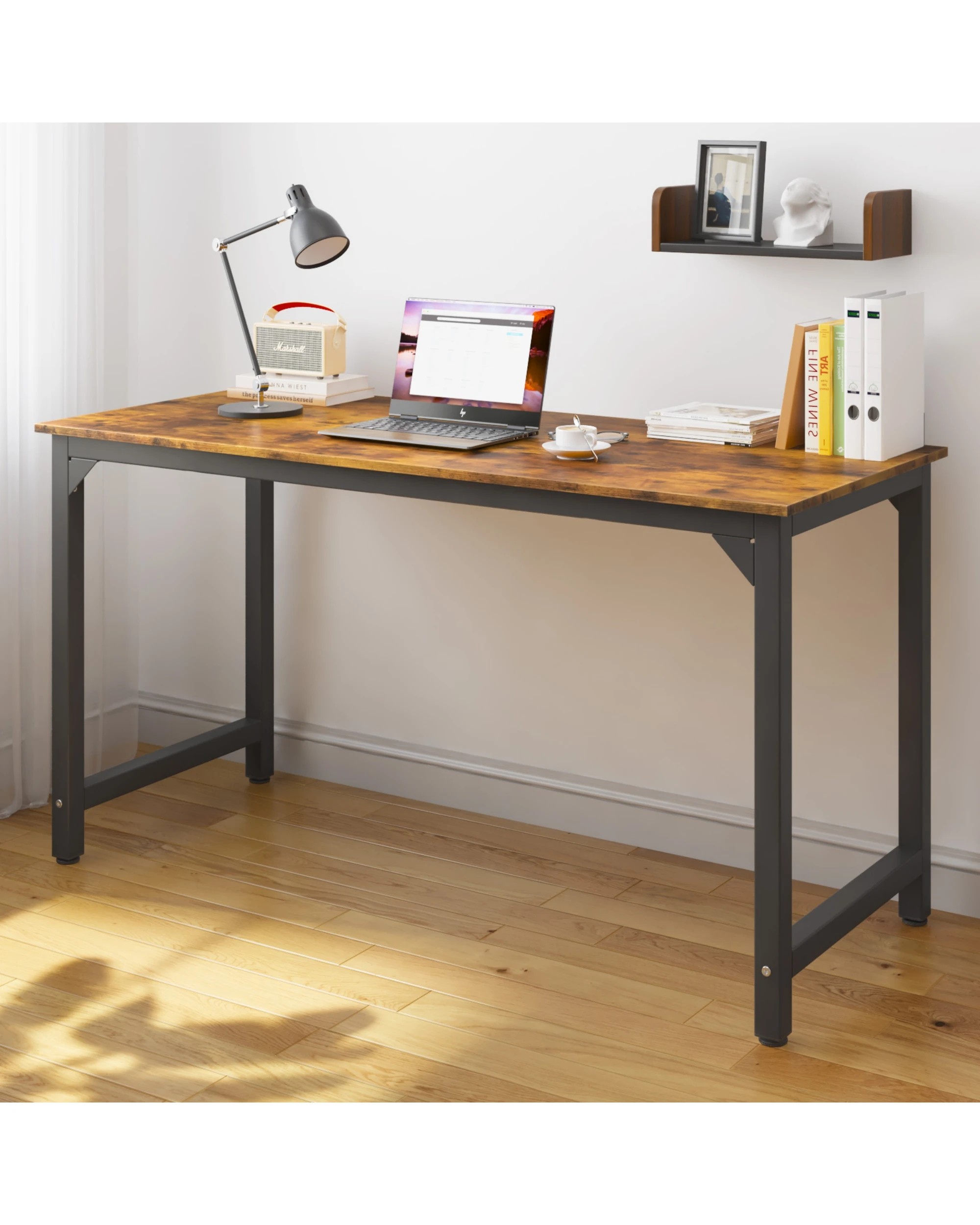 9 Advwin Computer Desk Home Office Table Study Laptop Desks 120cm, 9 of 9