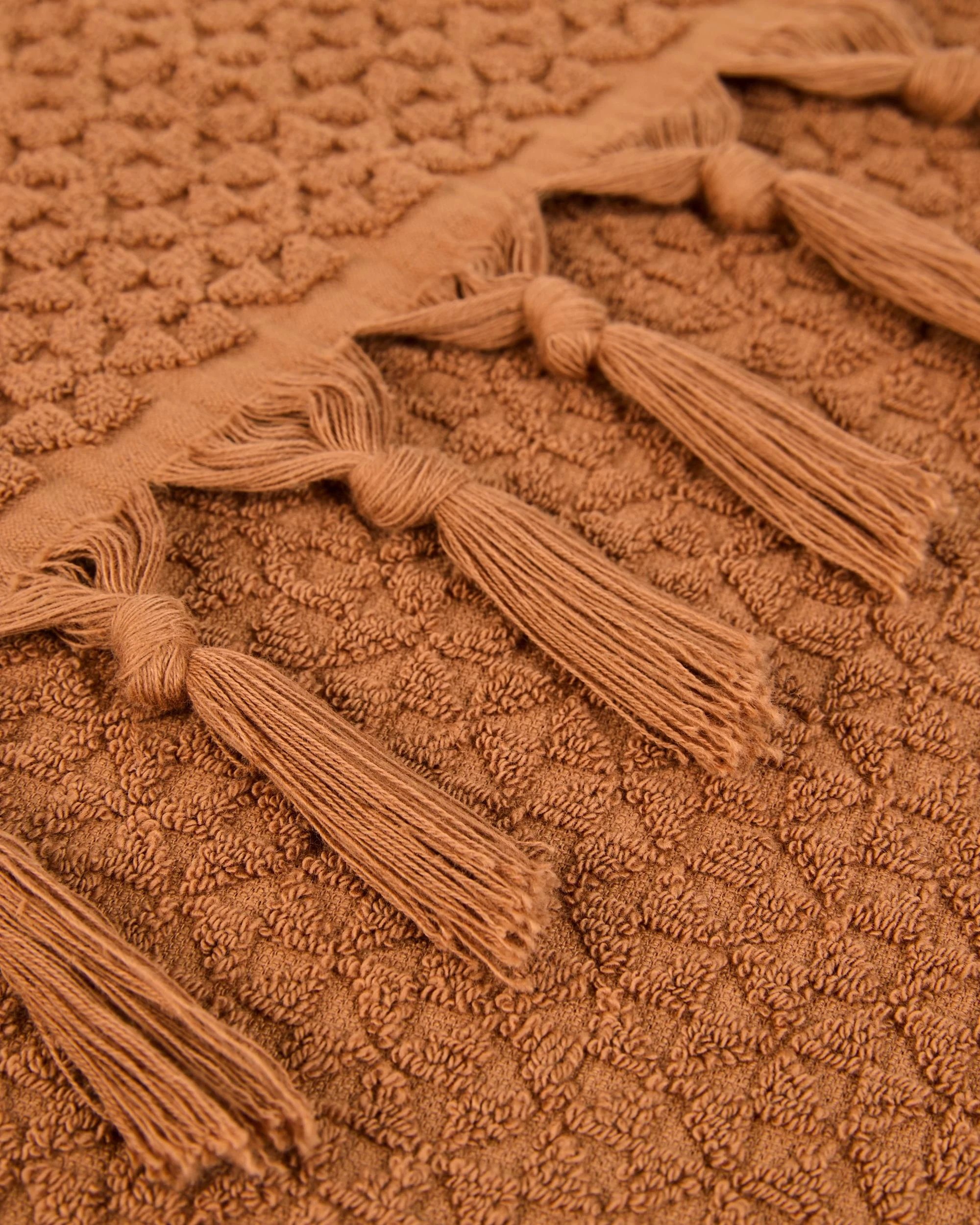 4 Target Laynie Australian Cotton Textured Hand Towel 2 Pack - Brown, 4 of 4