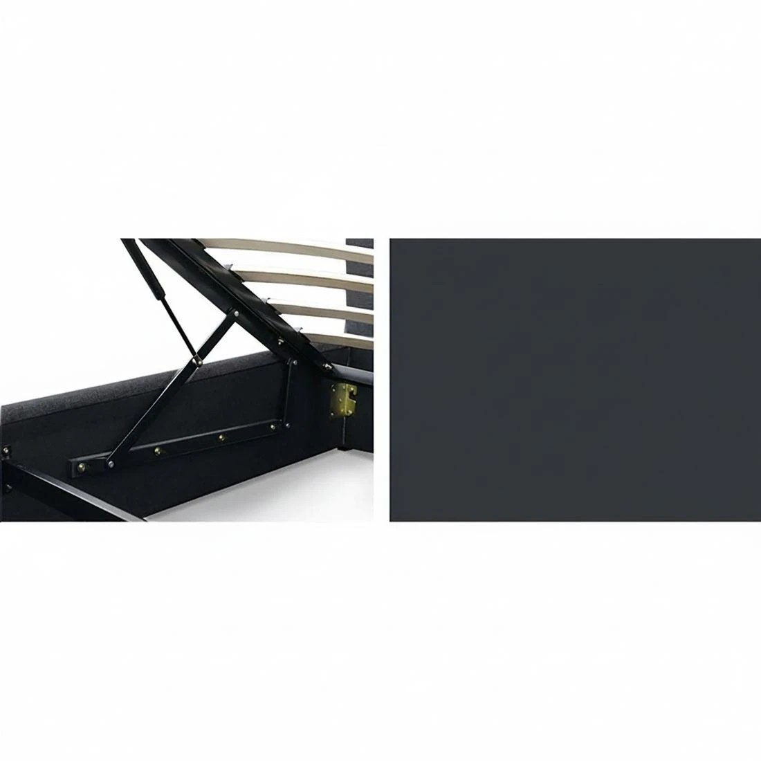 8 Artiss Bed Frame Queen Size Gas Lift Charcoal ISSA - Charcoal, 8 of 10