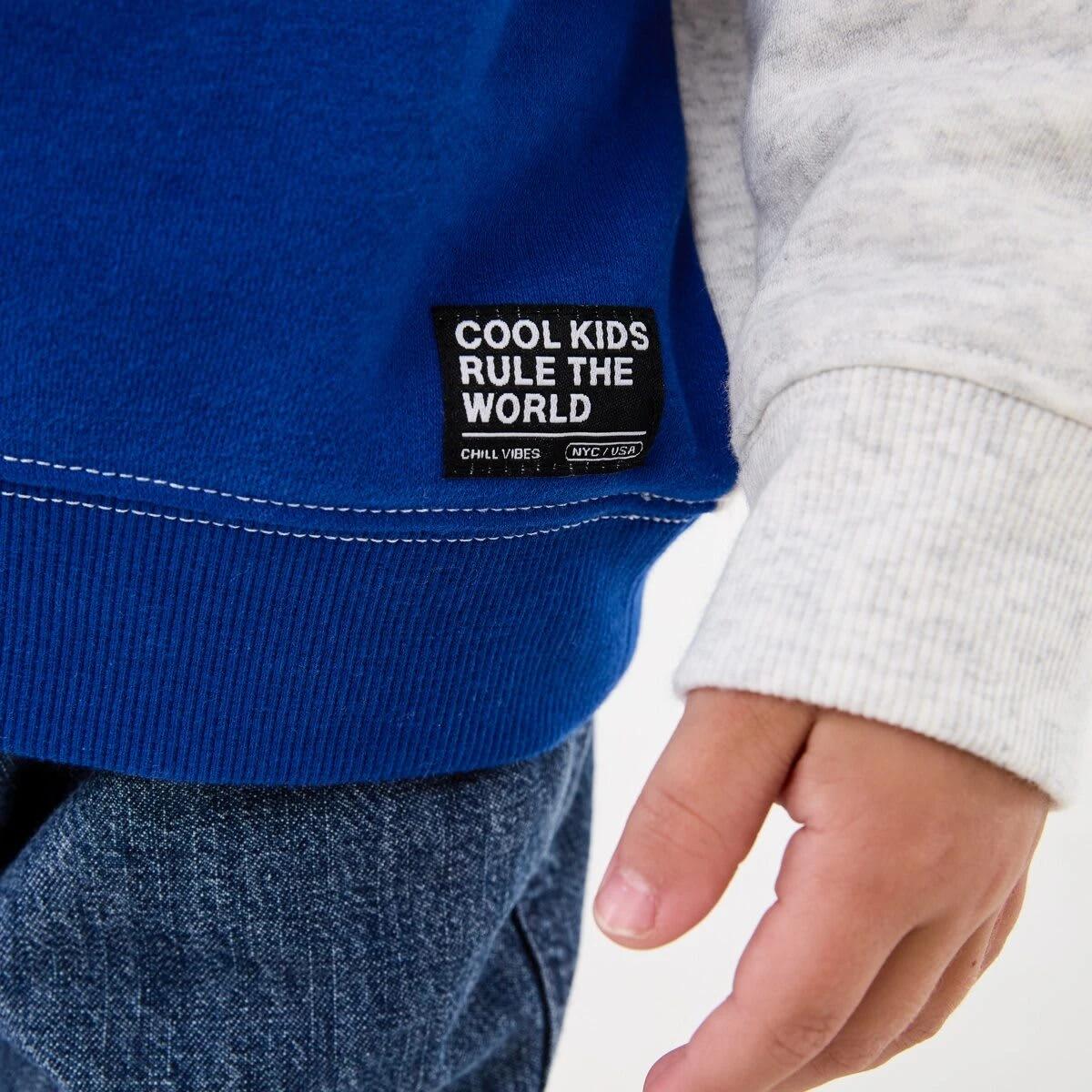 5 Quarter Zip Sweatshirt Wht Marle, 5 of 9
