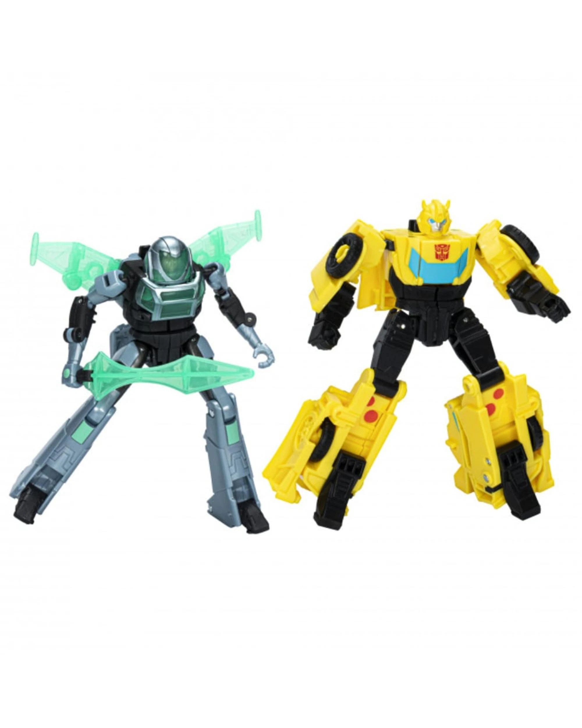 3 Transformers EarthSpark Cyber-Combiner Bumblebee and Mo Malto Action Figures, 3 of 5