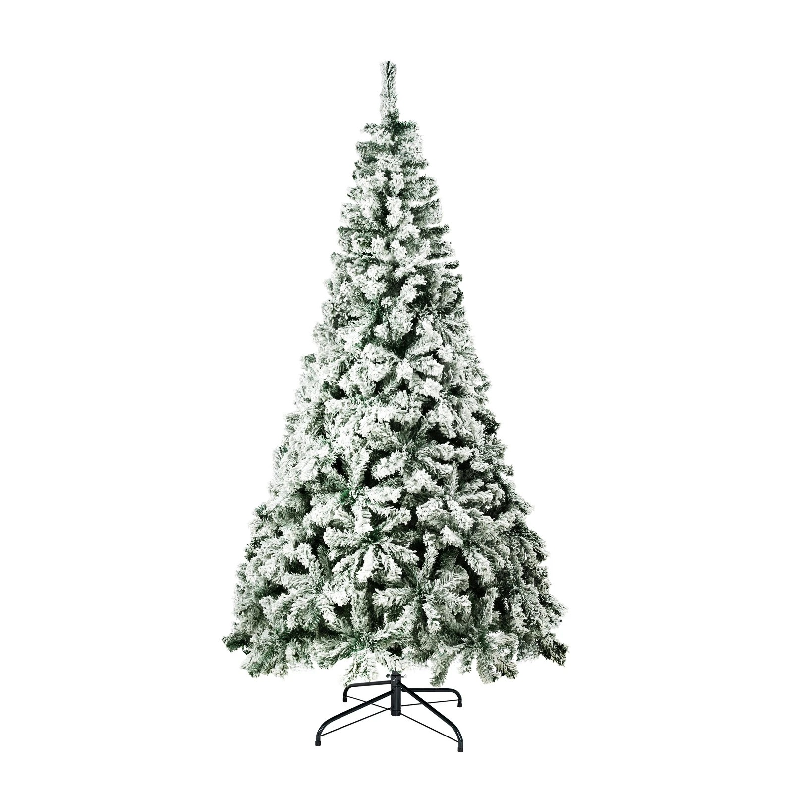1 Tinseltown Christmas Tree 1.8M 6FT Xmas Trees Decor Snow Flocked 600 Tips - White, 1 of 8
